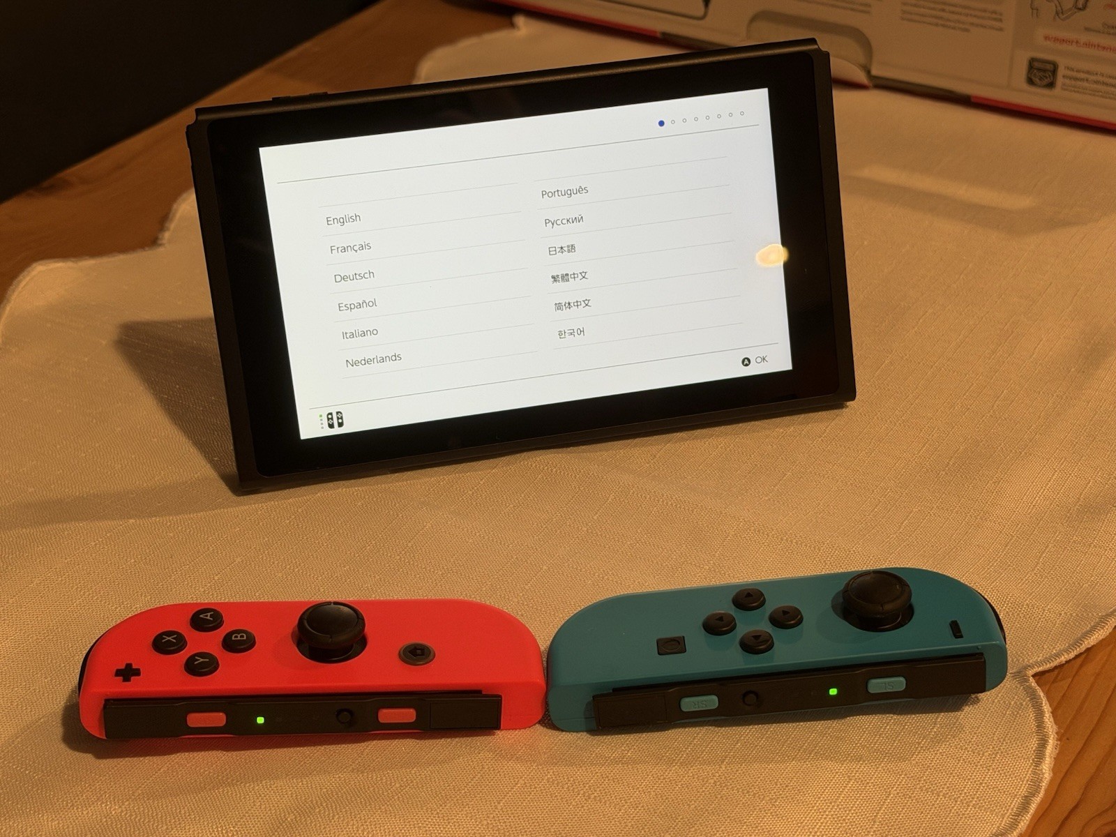 Nintendo Switch Console Bundle Complete In Box Dock OEM AC Joy-Cons HDMI Tested