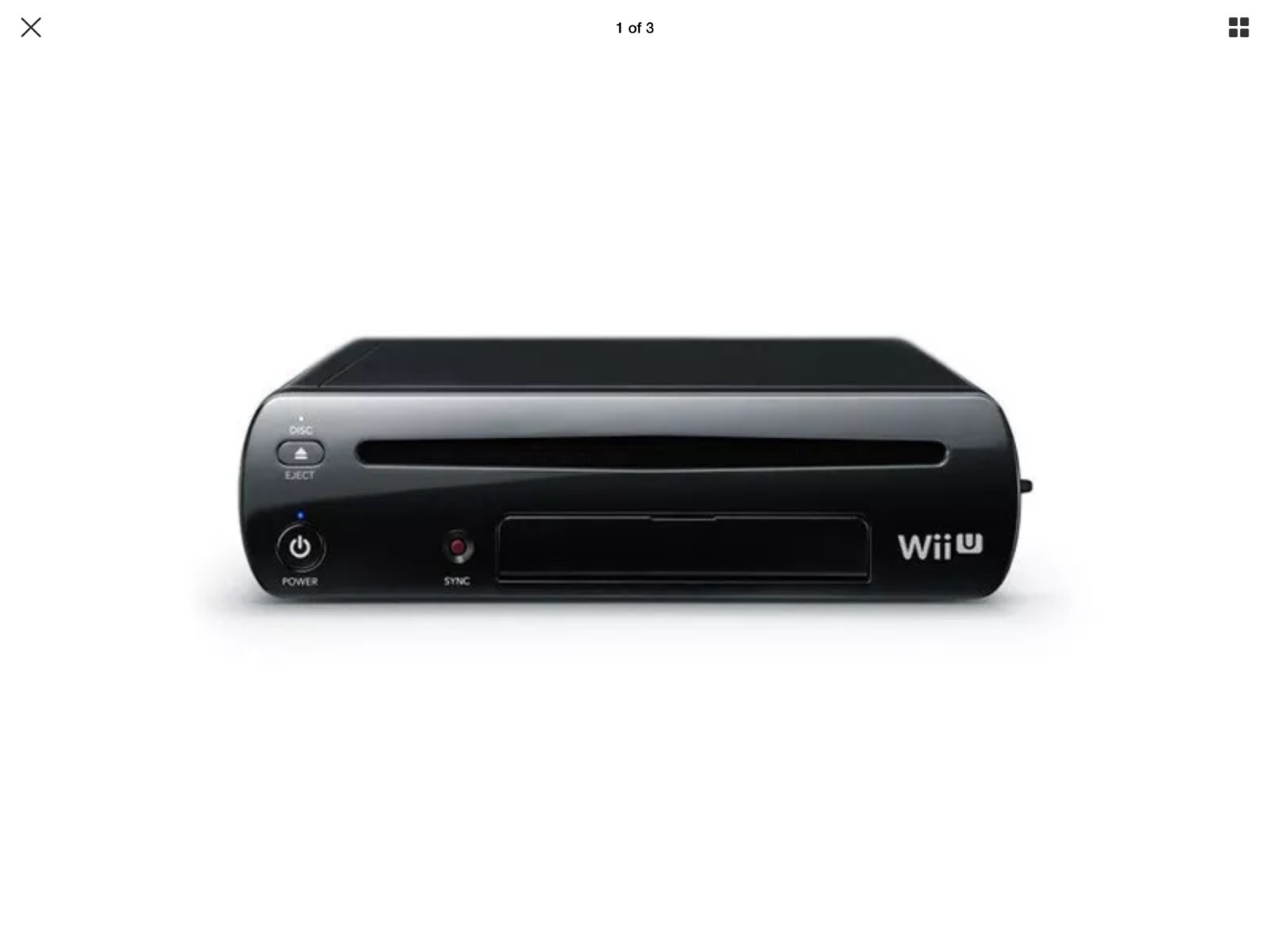 Nintendo Wii U Black 32GB Deluxe System Original Replacement Console Only