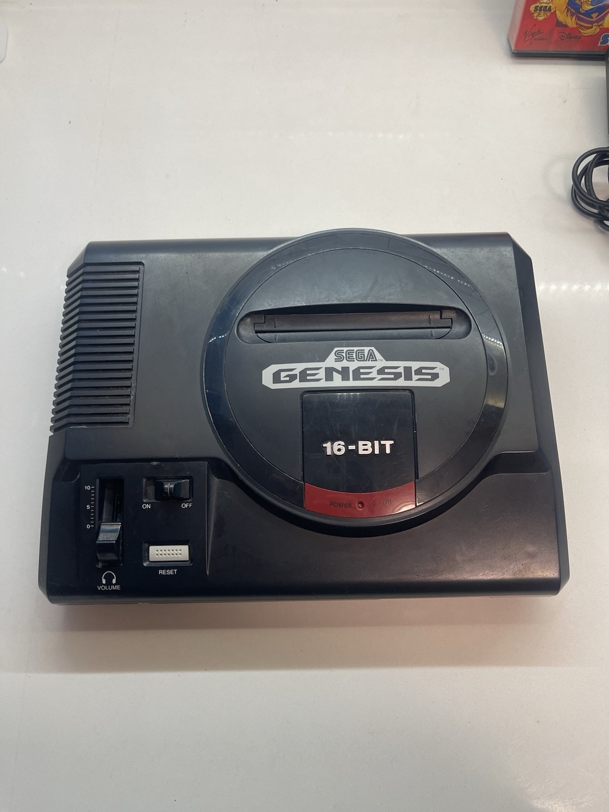 Sega Genesis Model 1 MK-1601 Console System Bundle Tested with Aladin game