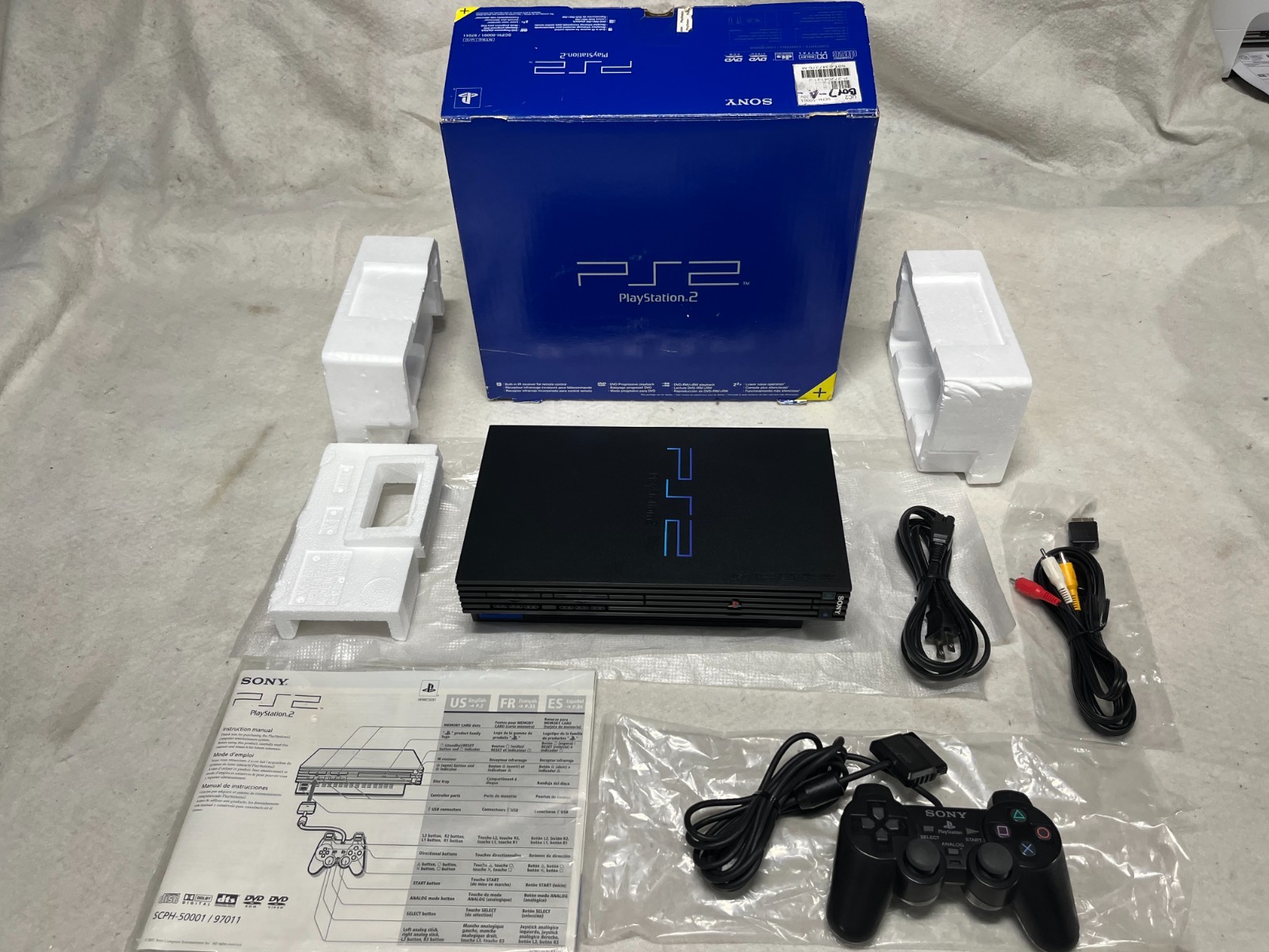 2003 Sony Playstation 2 PS2 Console System 50001 Complete in Original BOX MINT