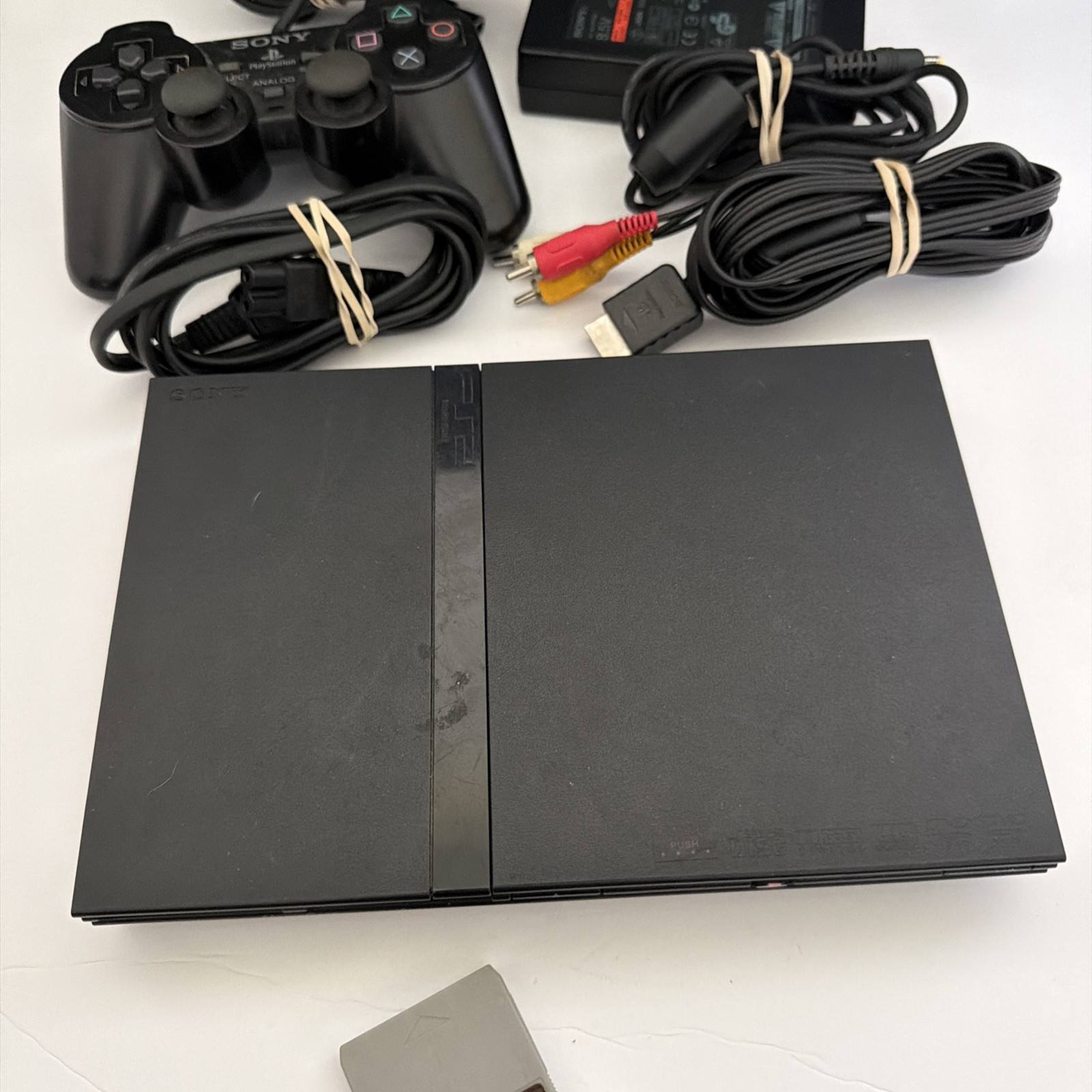 Sony PlayStation 2 PS2 Slim – SCPH-70012 – Console,controller & Cords – Tested