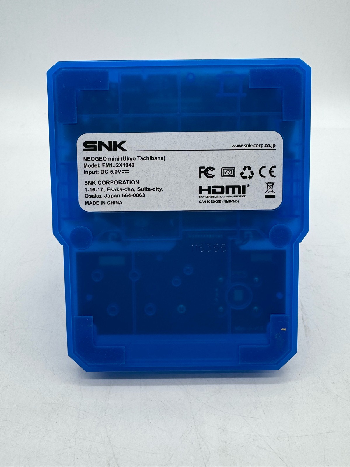 SNK NEOGEO Mini Samurai Shodown Bundle Ukyo Tachibana Blue