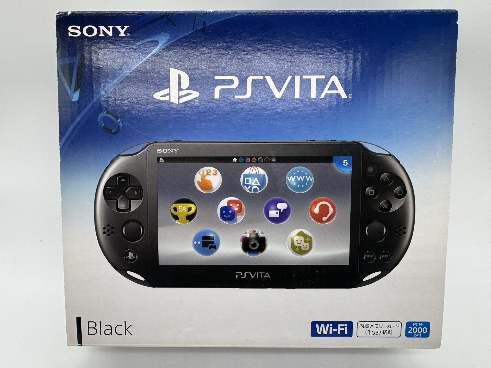 Playstation Vita 2000-Black- 16gb-w/ Charger-In Box-Import-In English