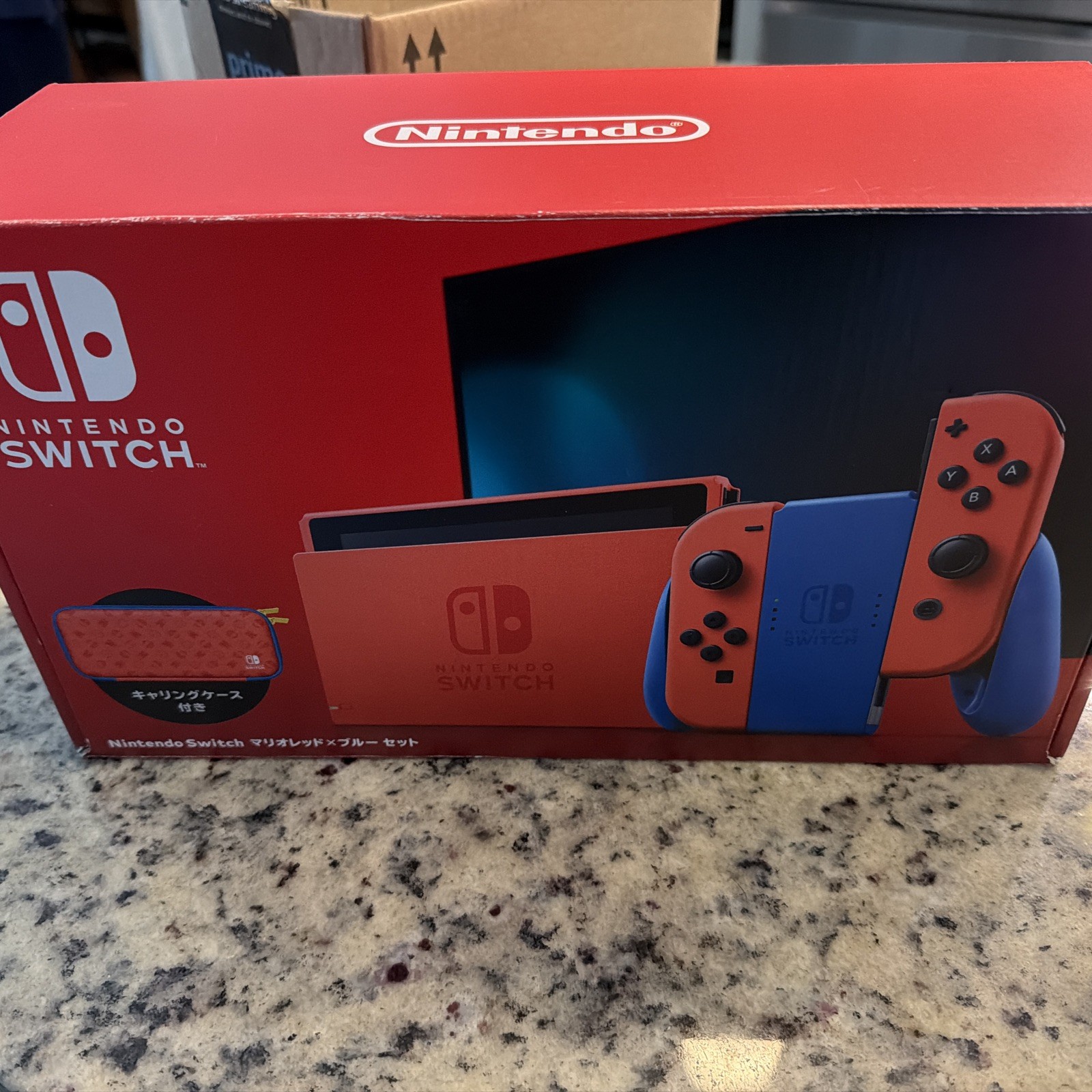 Rare Red Nintendo Switch Console Mario Red HAC-001(-01) Tested and Working