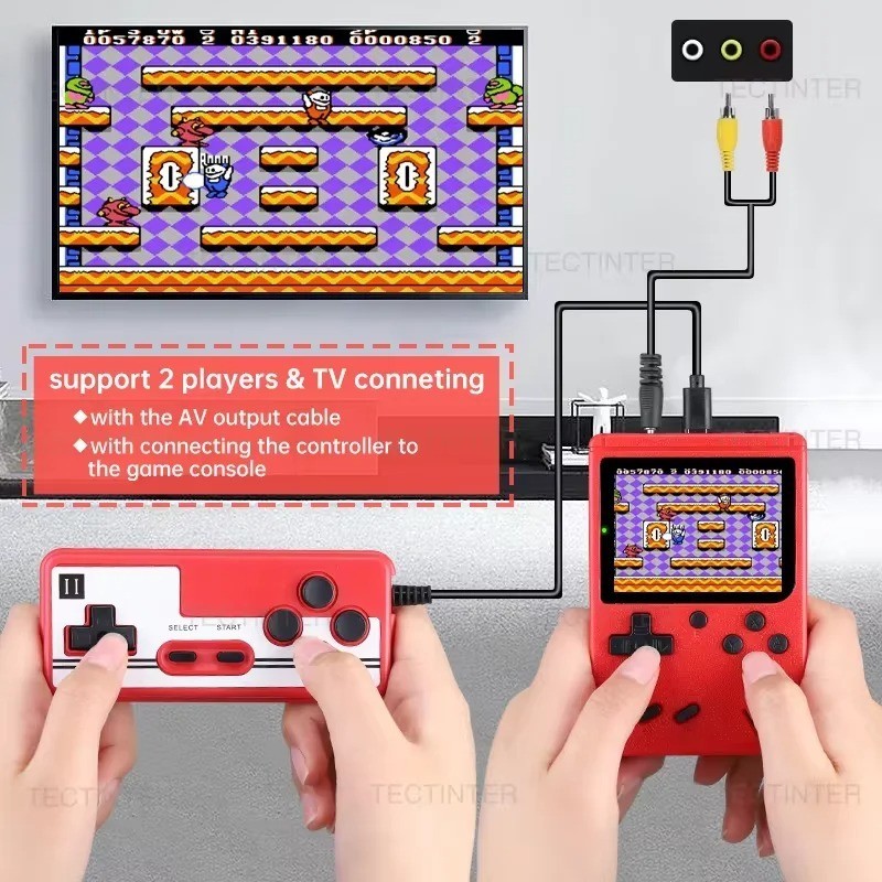 2.4 Inch Retro Mini Handheld Game Player, 8‑Bit Portable Video Game Console Buil