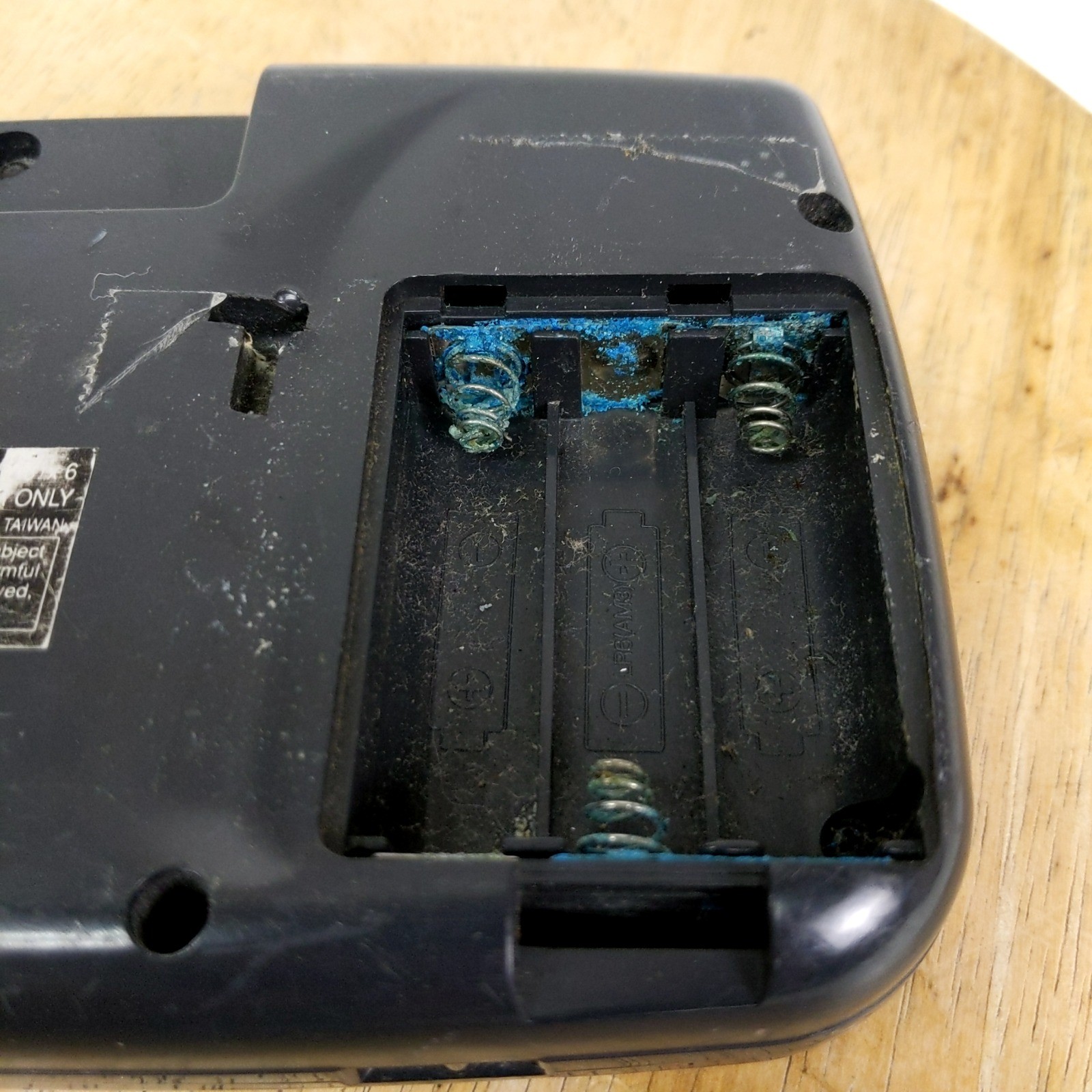Sega Game Gear 2110 Handheld Console Black Parts Repair Corrosion Untested