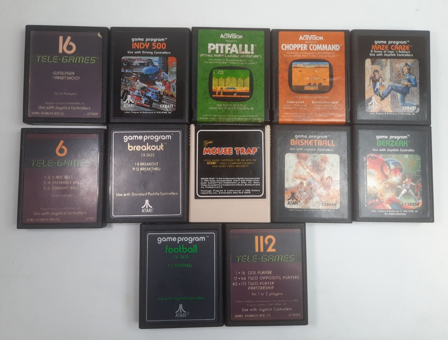 Colecovision w/ Expansion Module 1 & Coleco & Atari Games 6 Controllers