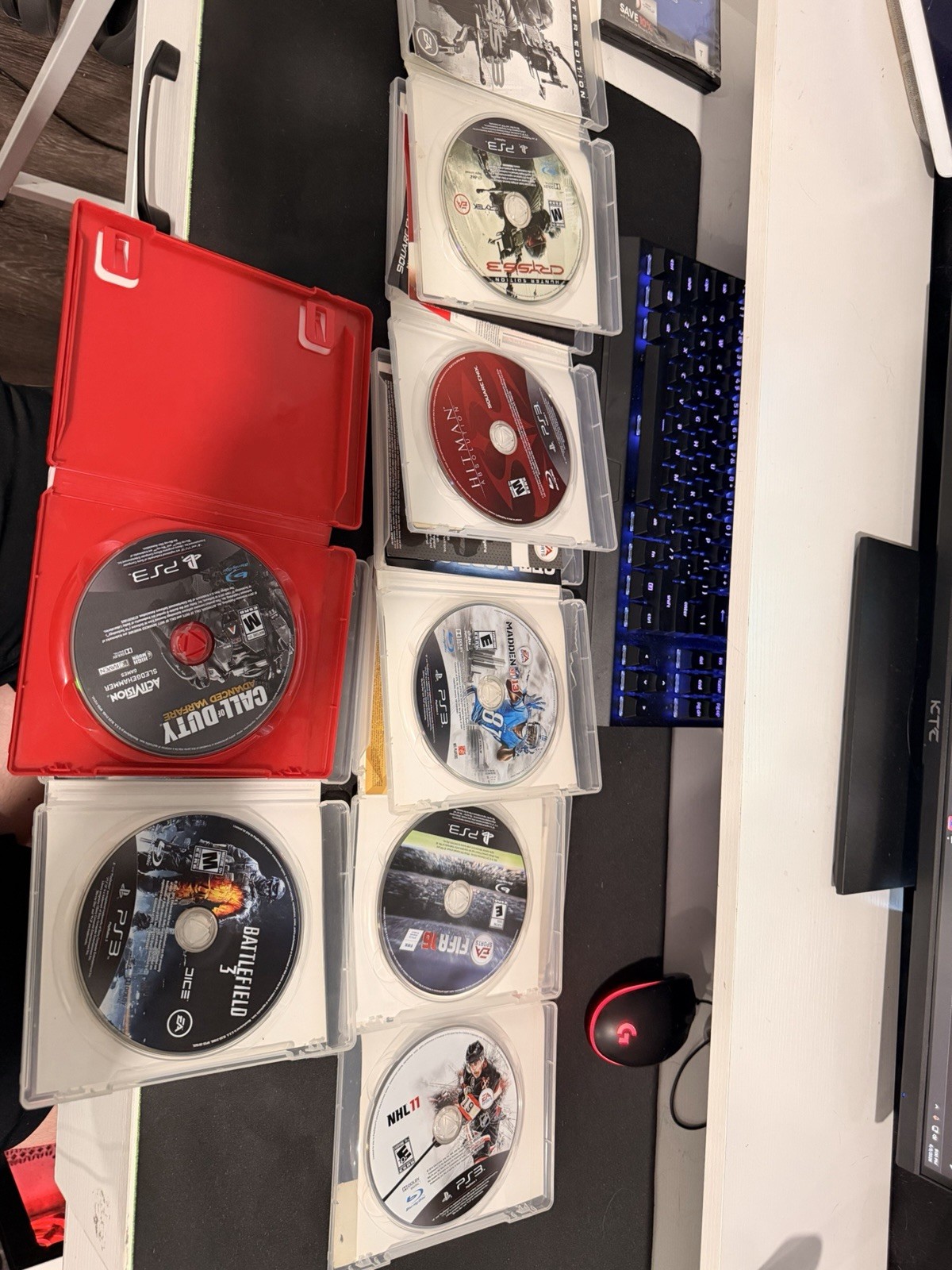 Sony PlayStation 3 60GB Console -2 Controllers- Needed Cords- Assortment of Game