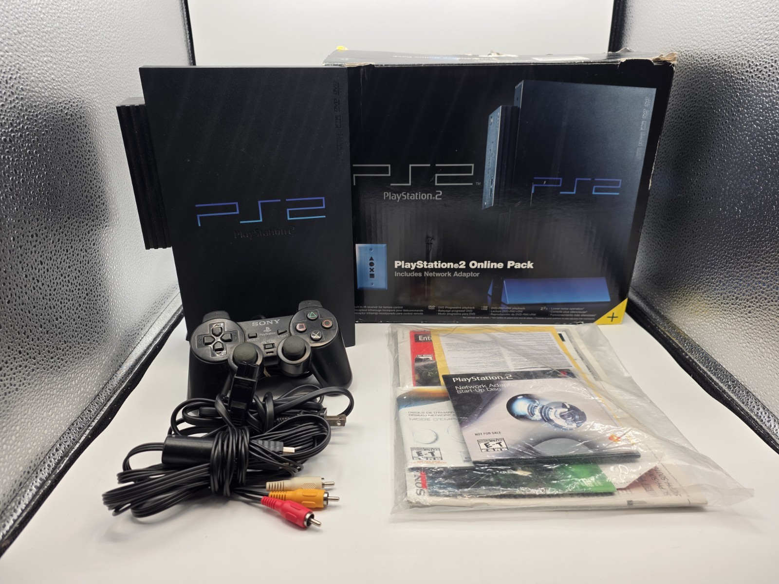 PlayStation 2 Online Pack Console Bundle w/ Box Network Adapter