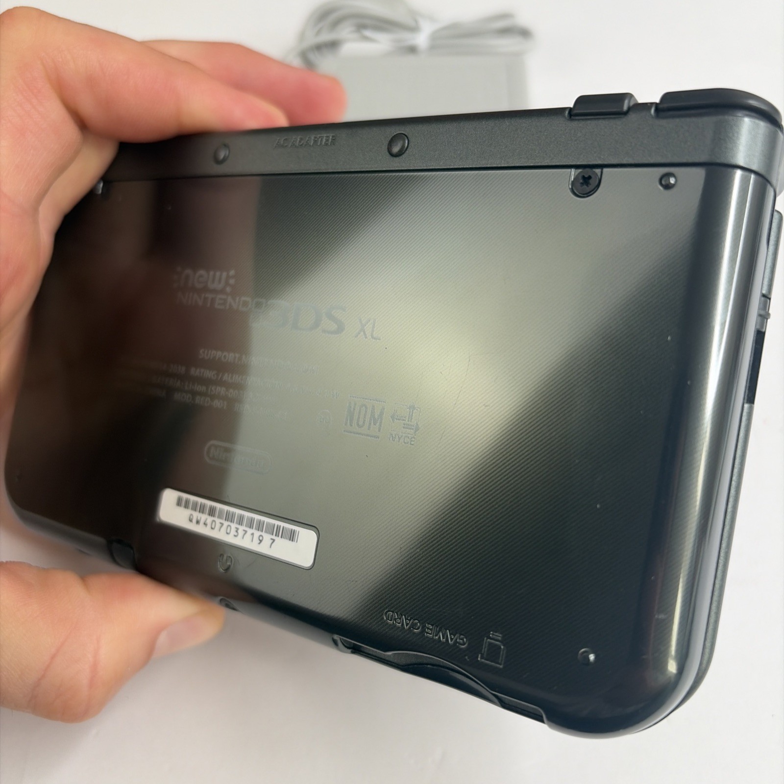 Clean! New Nintendo 3DS XL Gray Black Console Charger Stylus US Version