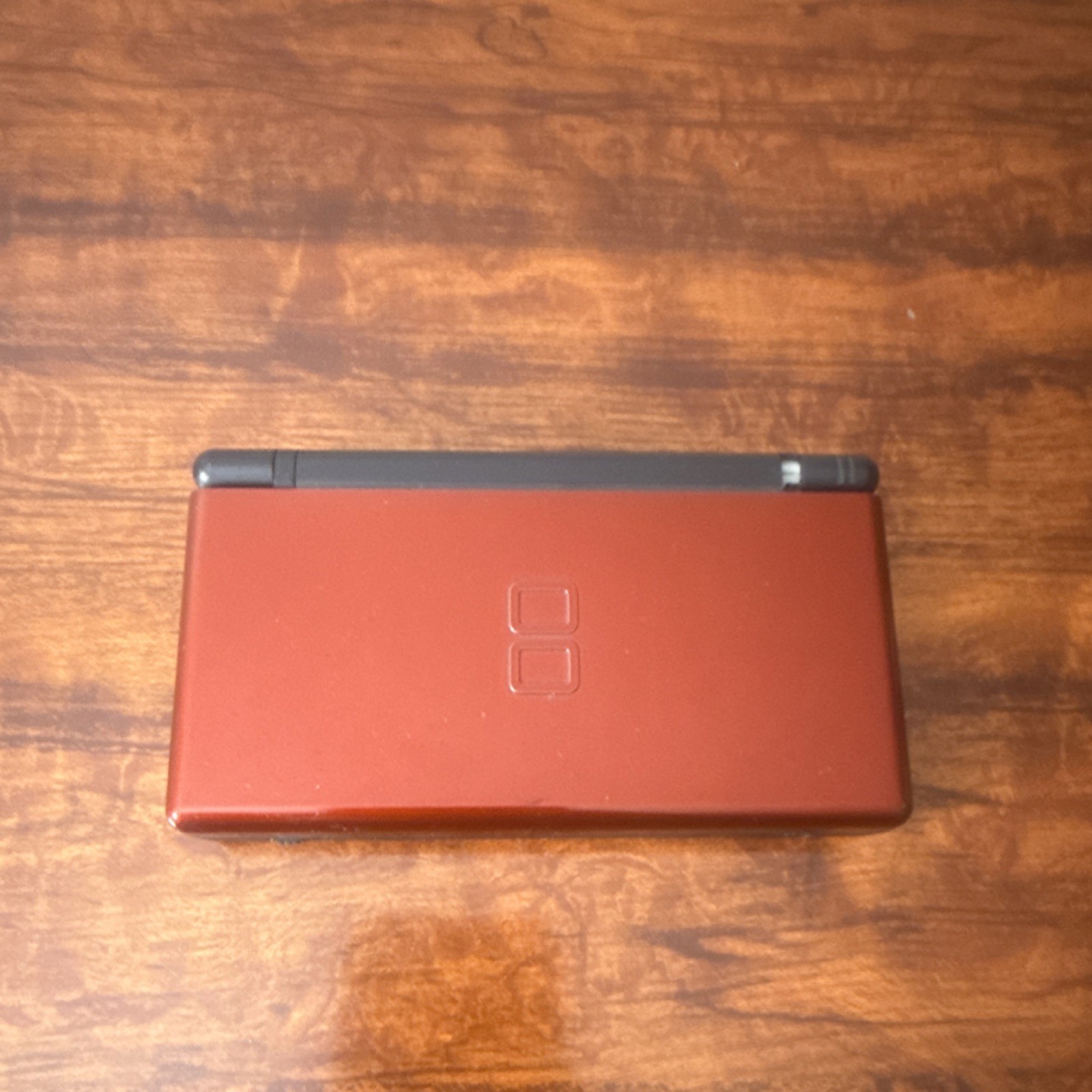 Nintendo DS Lite Red/Black Dual Screen Handheld Console Jack READ DESCRIPTION