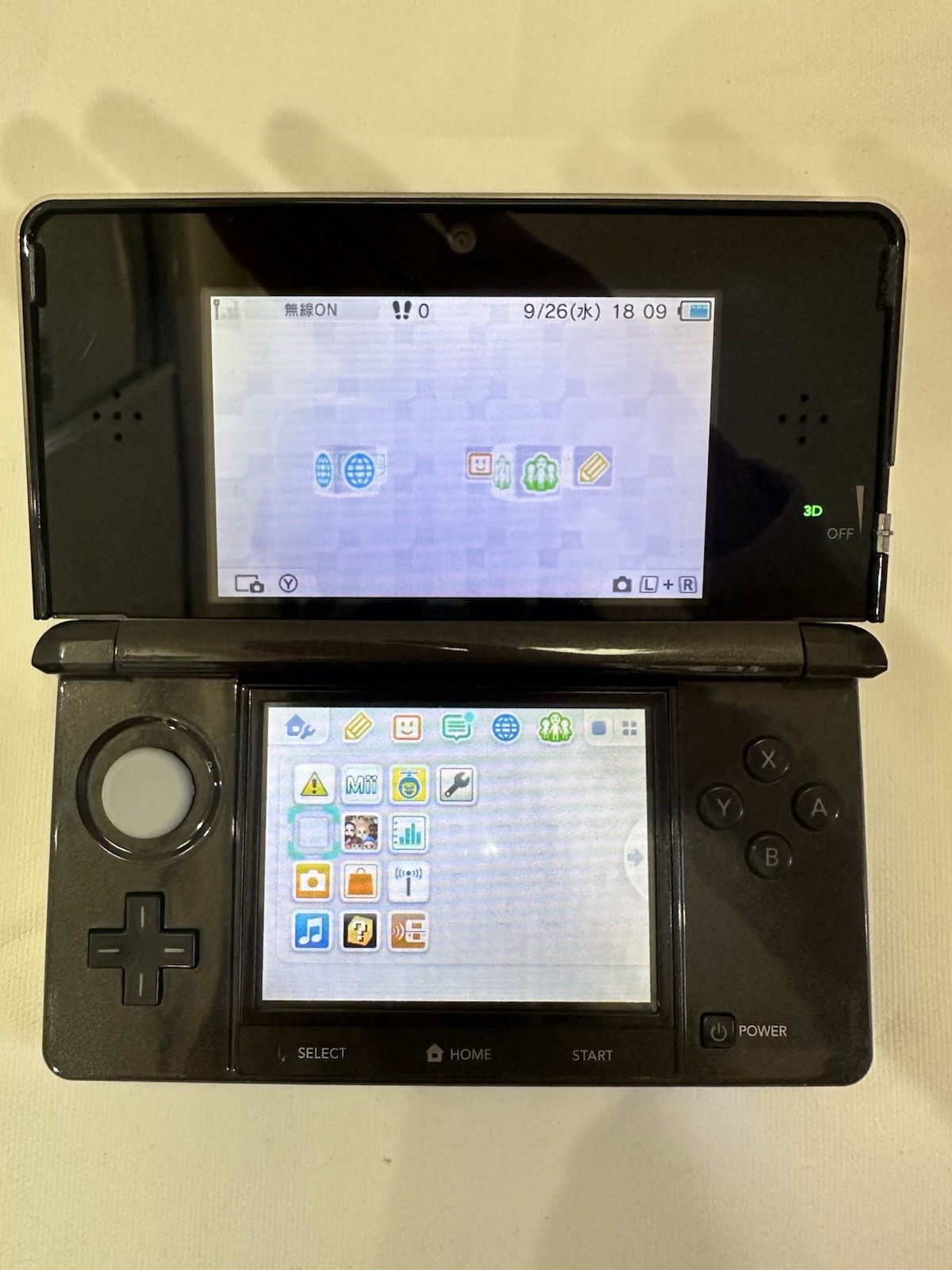 *TESTED/WORKING* Nintendo 3DS Black Console Japanese Version #G46