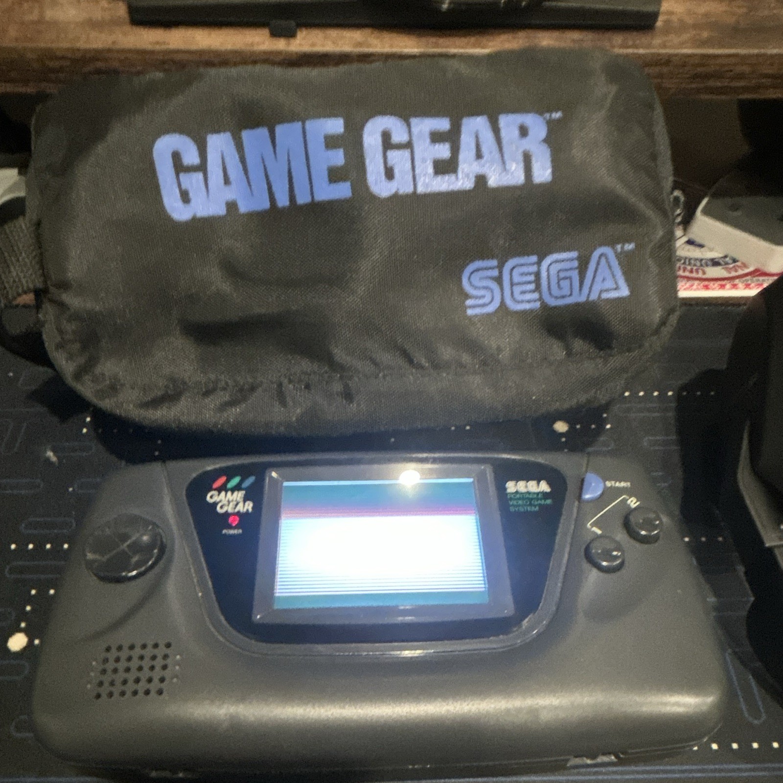 SEGA Game Gear Handheld Console Black w/ Carrying Case NTSC-U/C 1991