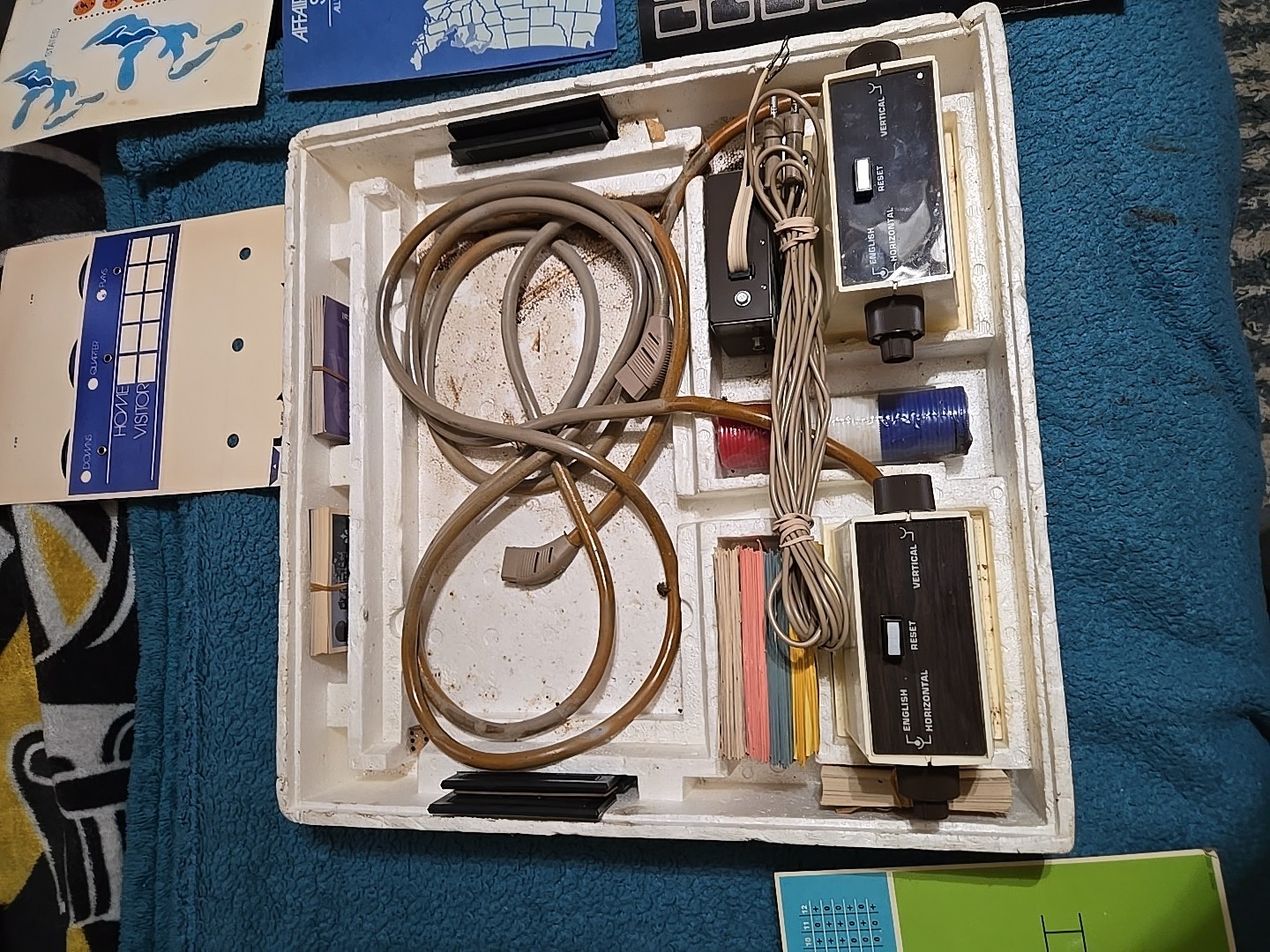 1972 Magnavox Odyssey with Games, Cards, And Controller Vintage Console Complete