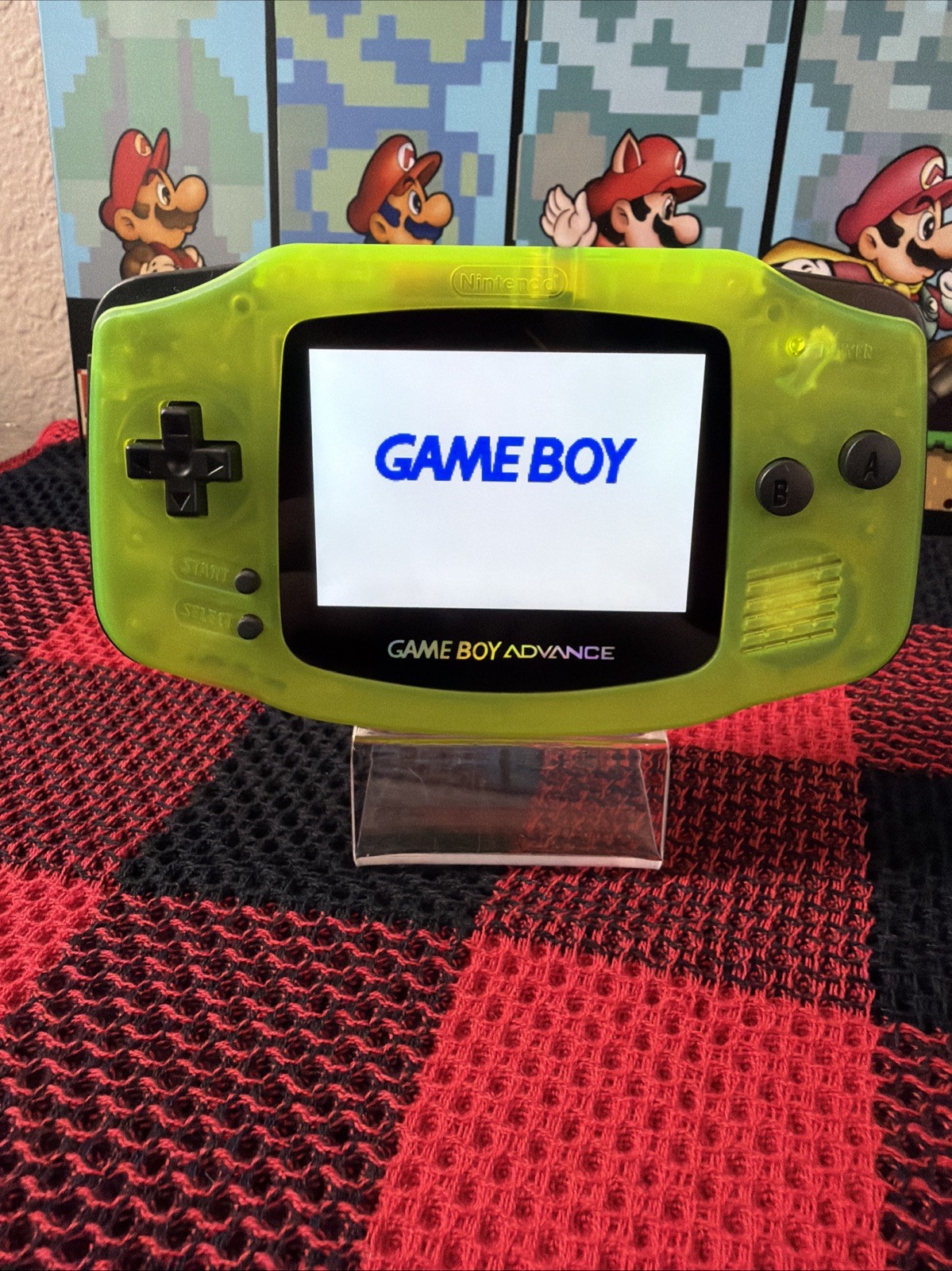 Nintendo Game Boy Advance Handheld – Electric Yellow – Upgraded IPS Screen