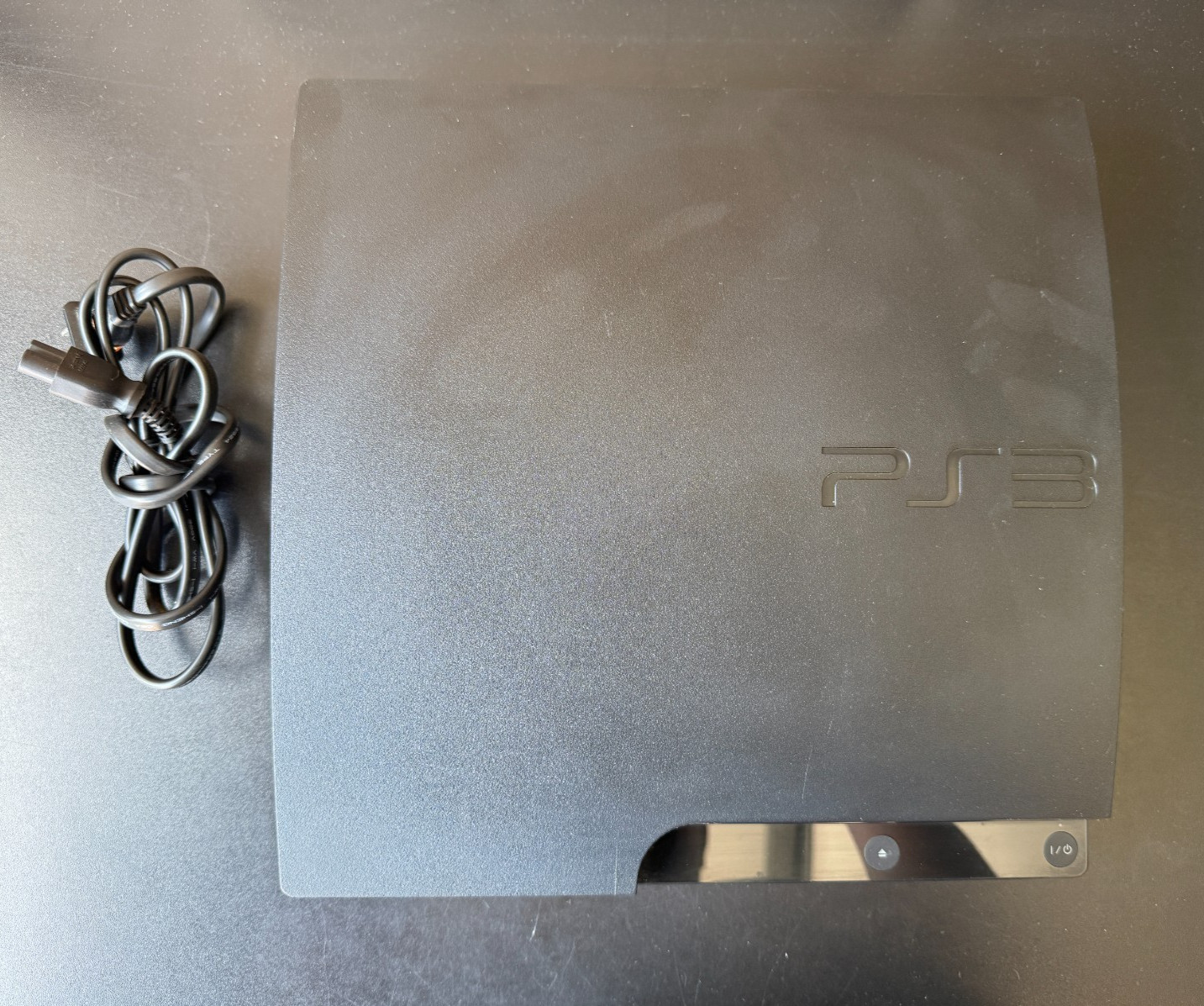 Sony PlayStation 3 PS3 Slim 320GB Console CECH-3001B – AS IS FOR PARTS Powers On