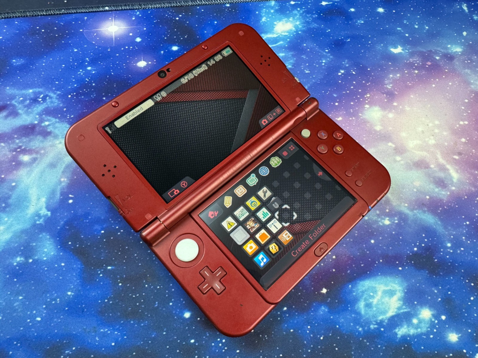 USB-C INBUILT CAPTURE CARD Metallic Red New Nintendo 3DS XL Console 128gb