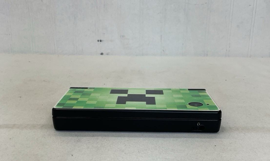 Nintendo DSi Console TWL-001 | Black With Minecraft Stickers | Tested & Working
