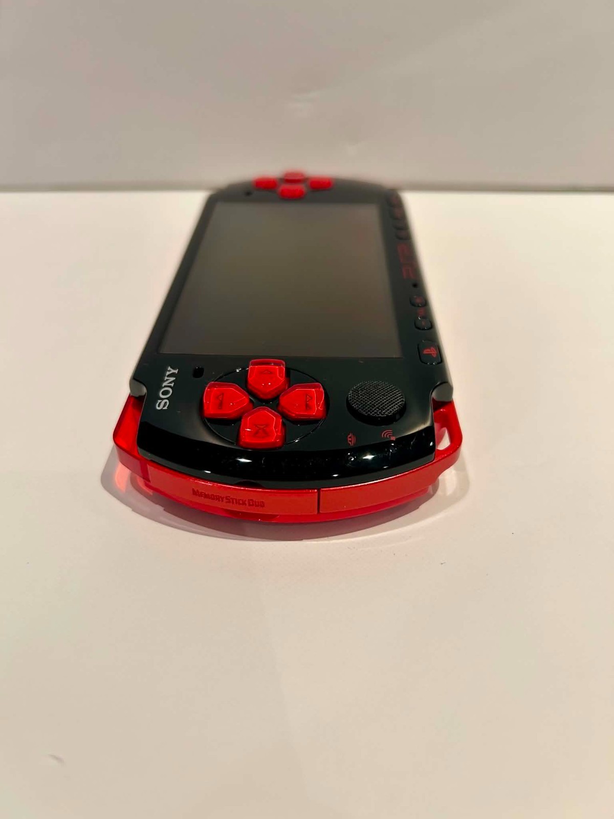 PSP 3000 (3001) God of War Limited Edition Black & Red Tested Working No Charger