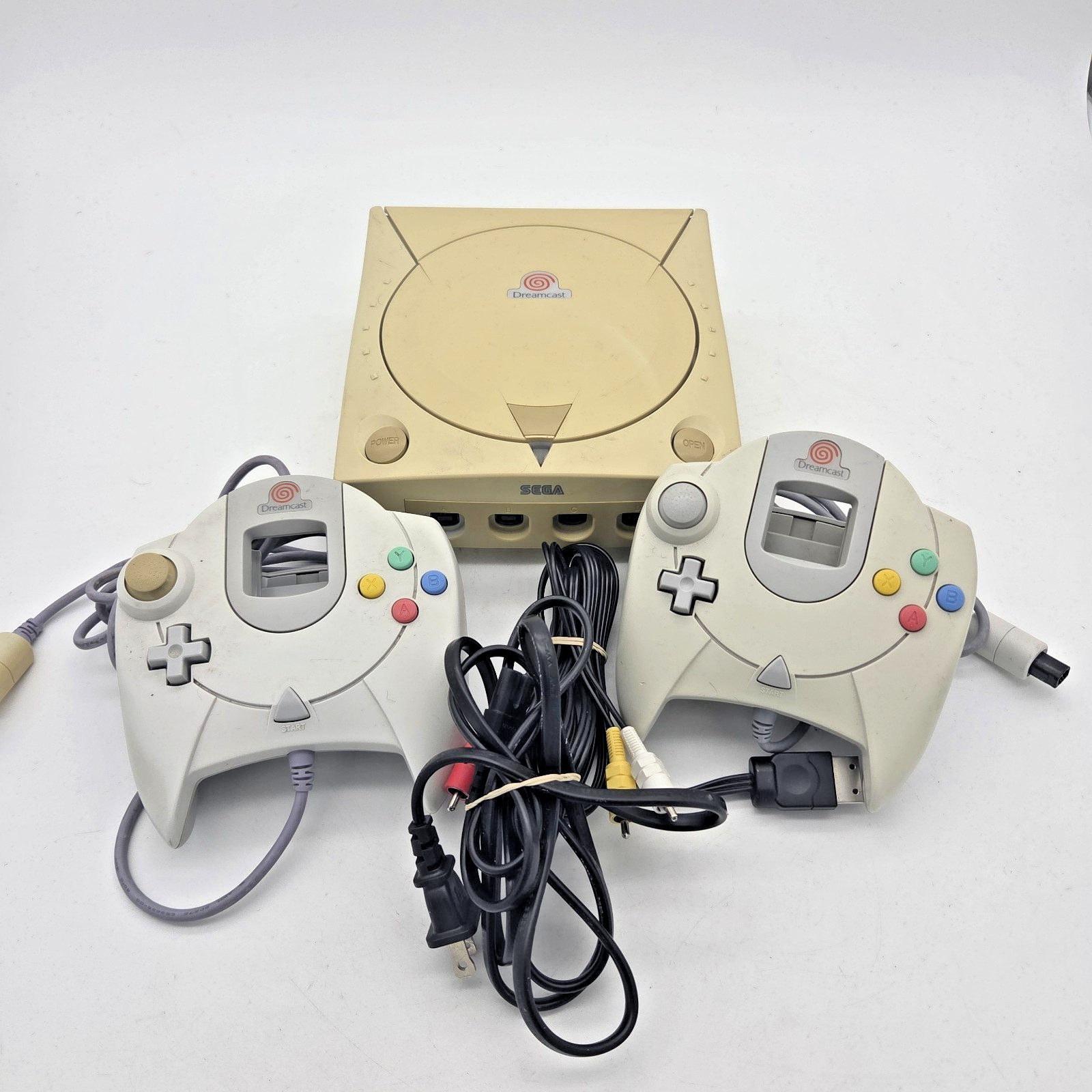 Sega Dreamcast Console Bundle HKT-3020 W/ 2 OEM Controllers – Tested