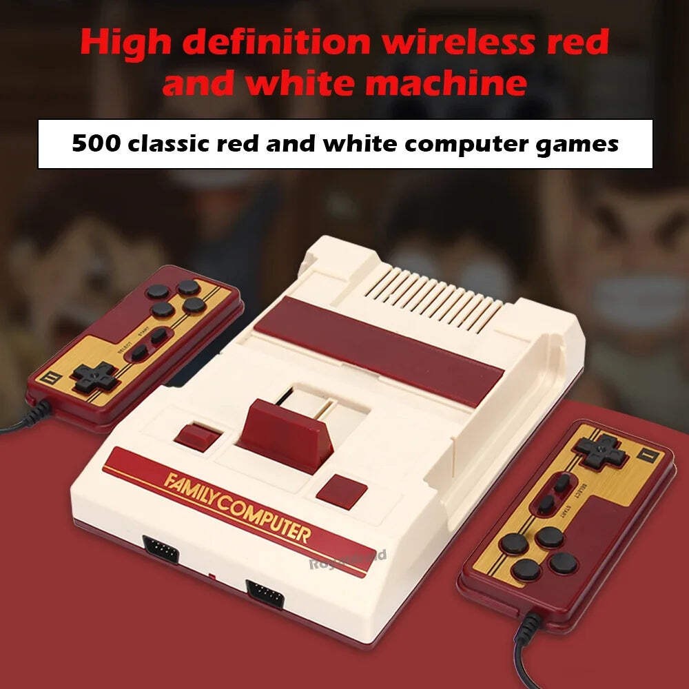 8 Bit Video Game Console Built in 500 Classic Games Family Computer TV Game Cons