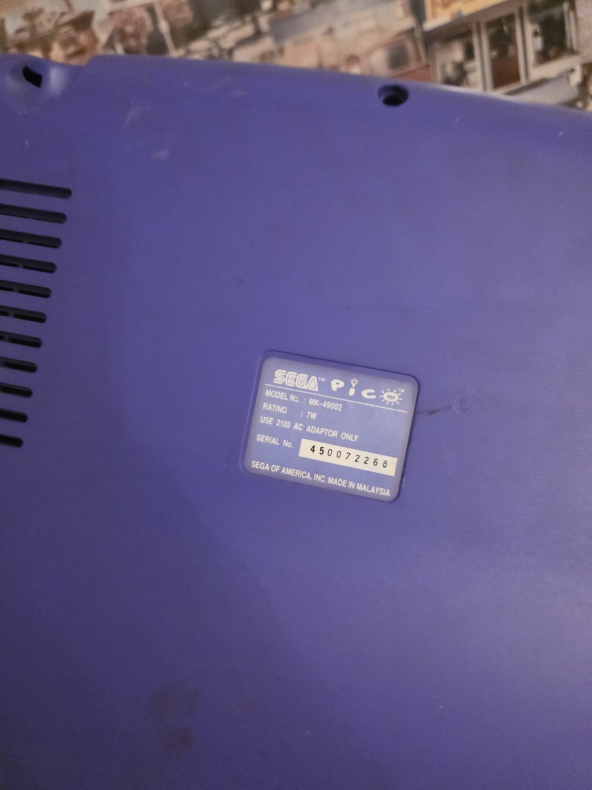 Sega Pico MK-49002 Video Game System W Stylus 1994 CONSOLE Untested
