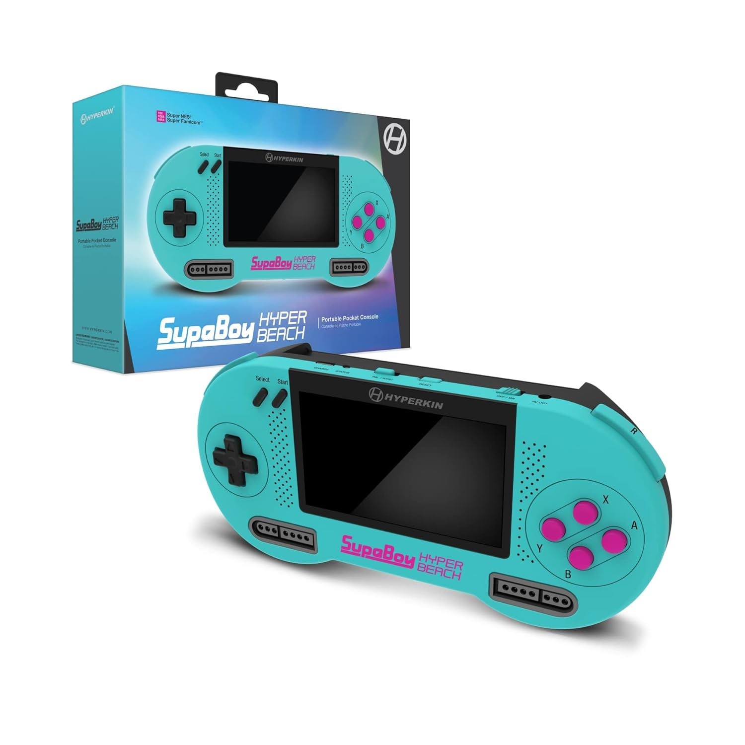 Hyperkin SupaBoy Portable Console for Super NES/Super Famicom HyperBeach (SNES)