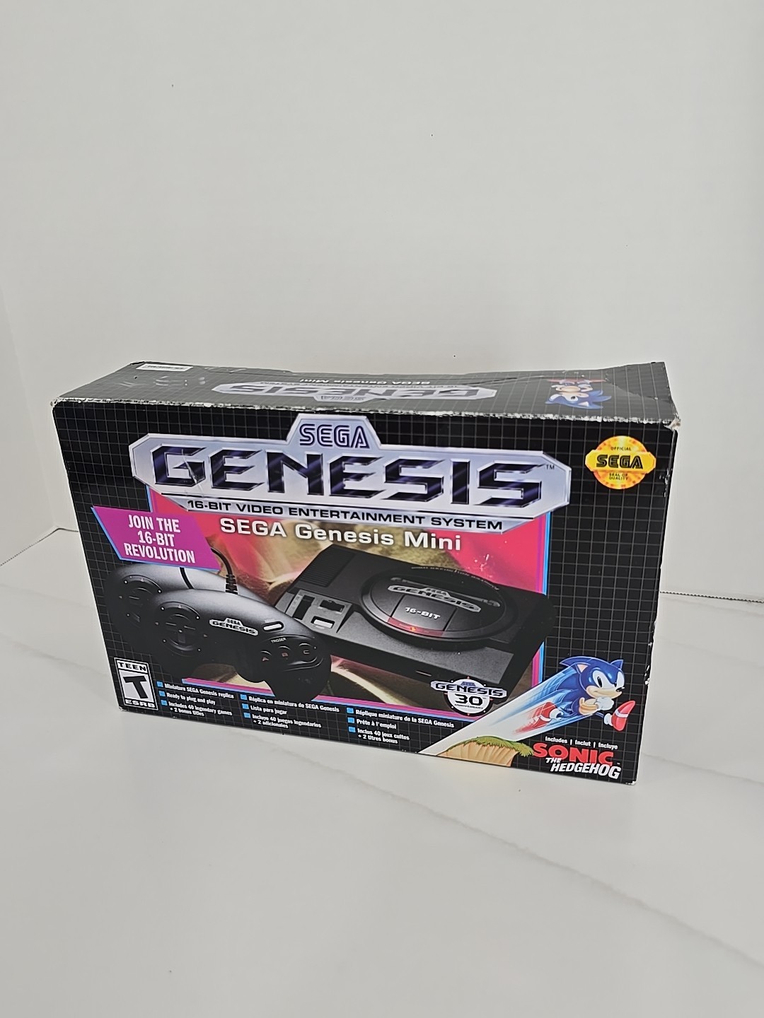SEGA Genesis Mini Home Game Console ( 42 Built In Games ) Sonic The Hedgehog