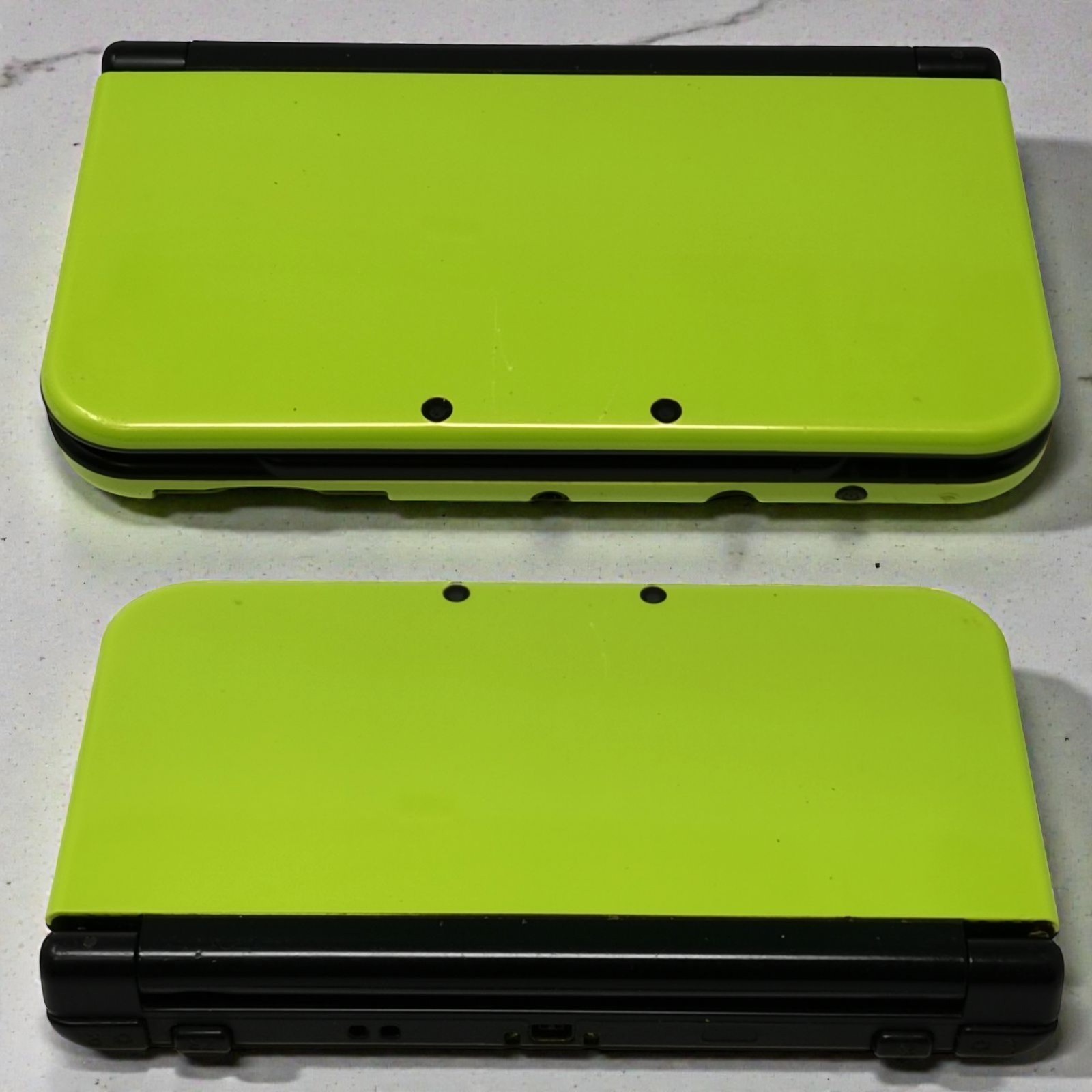 New Nintendo 3DS XL LL lime Black Console Stylus Working Tested Japanese Used