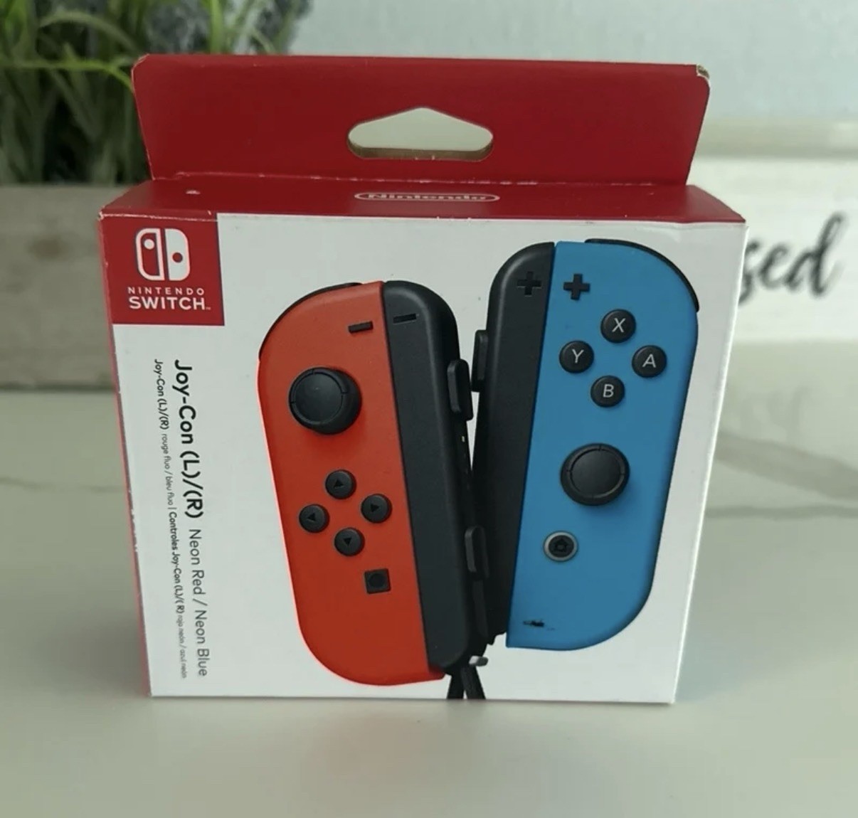 Nintendo Switch Lite Gray with Neon Red & Blue Joy-Con Controllers