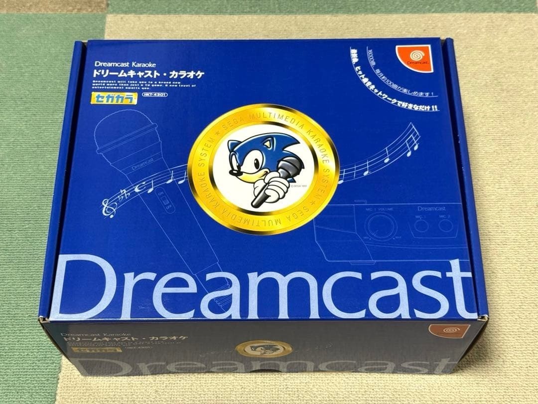 Sega Dreamcast Karaoke Unit HKT-4301 Microphone Mixer Boxed Japan