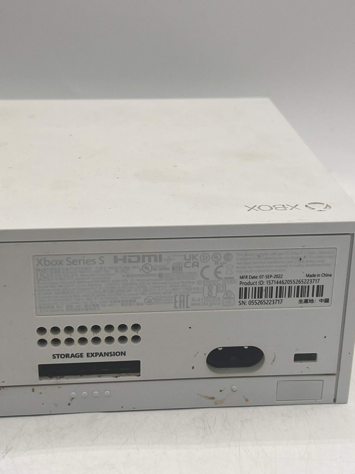 Microsoft Xbox Series S (1883) 2020 512GB Video Game Console White