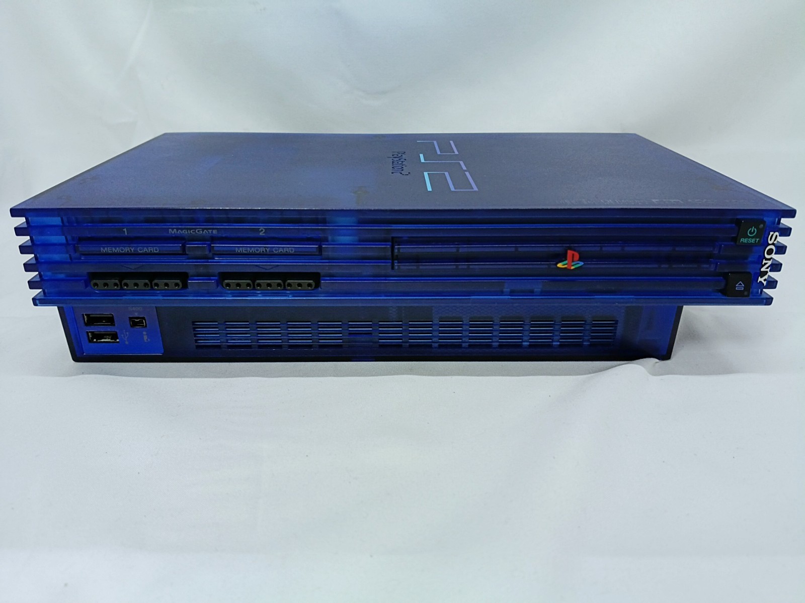 PS2 Ocean Blue Console Controller HDD40GB set Playstation2 NTSC-J Japan Tested