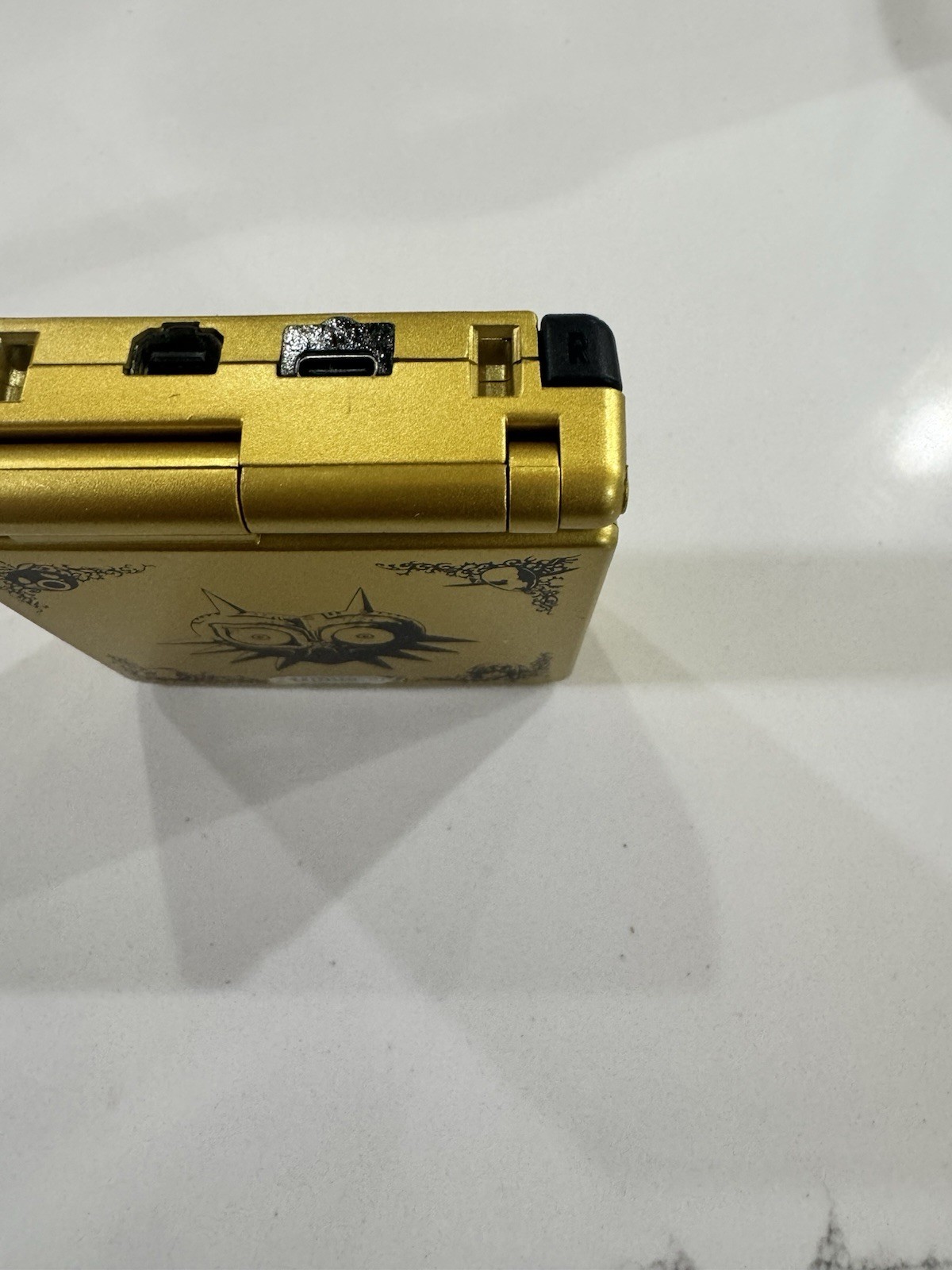 Nintendo Game Boy Advance GBA SP IPS V5 Screen And USB-C Mod (Majoras Mask)