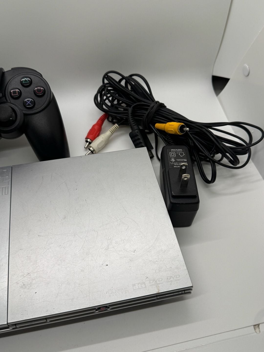 Sony PlayStation 2 Slim Console Model SCPH-77001 Satin Silver