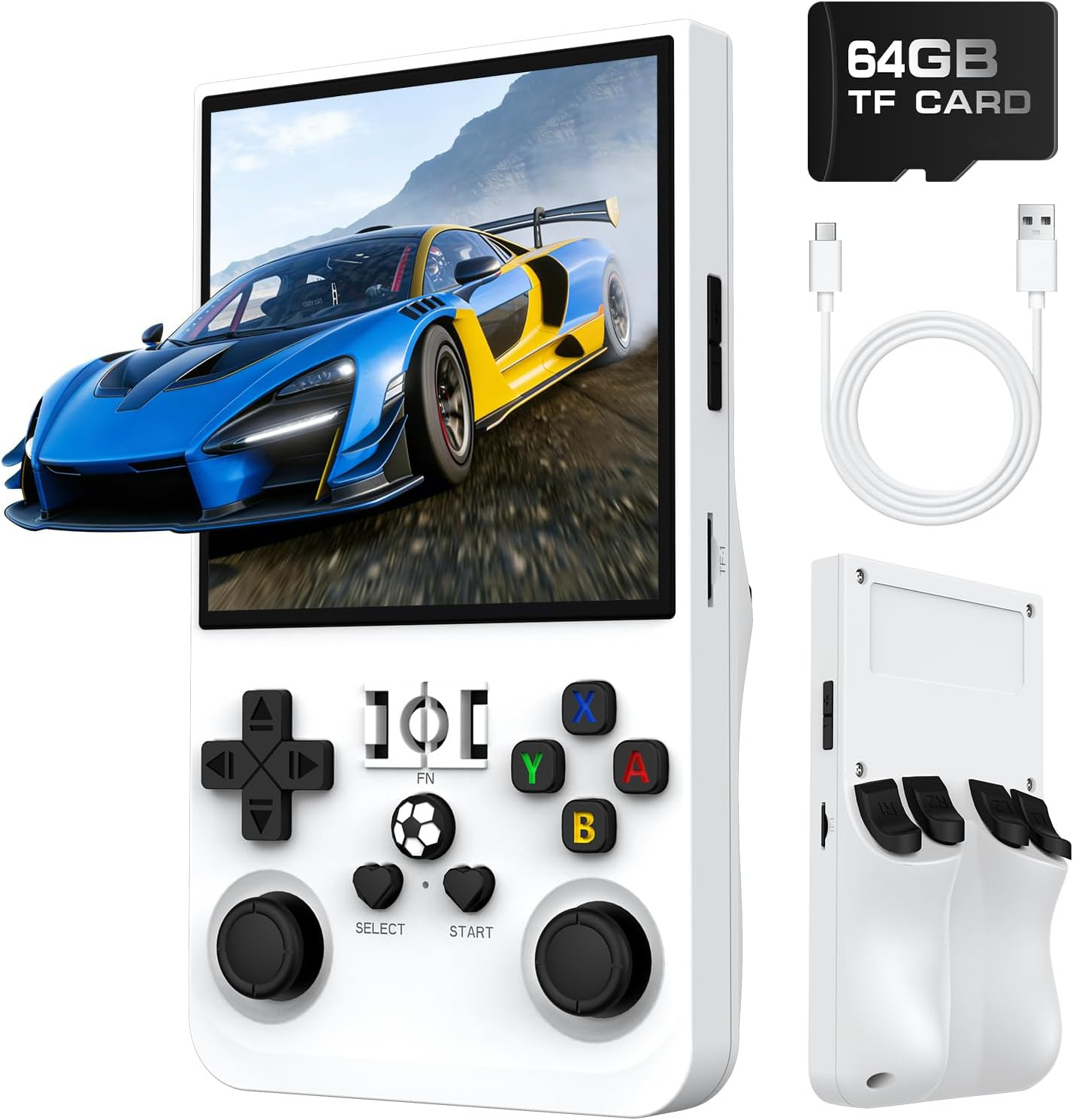R36MAX Retro Handheld Game Console, Retro Gaming Console with 64G Built-In 18000