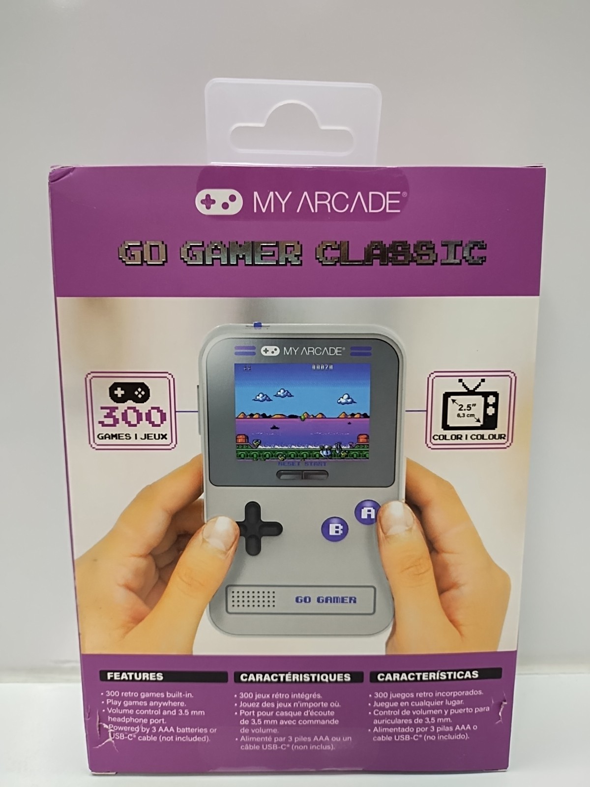 My Arcade Go Gamer Classic 300 Retro Games Portable Gaming System (B14)
