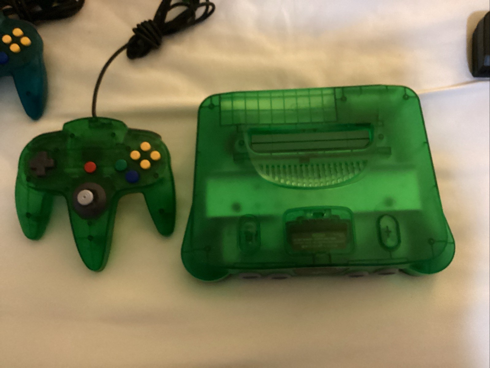 6 N64 Funtastic Systems W Controller Green Orange Watermellon Purple Blue Smoke