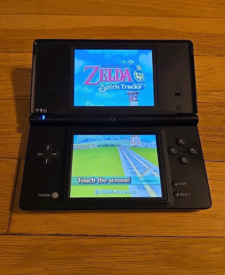 Nintendo DSi Black Handheld System Zelda Lego Plants Vs Zombies Games Cib Clean