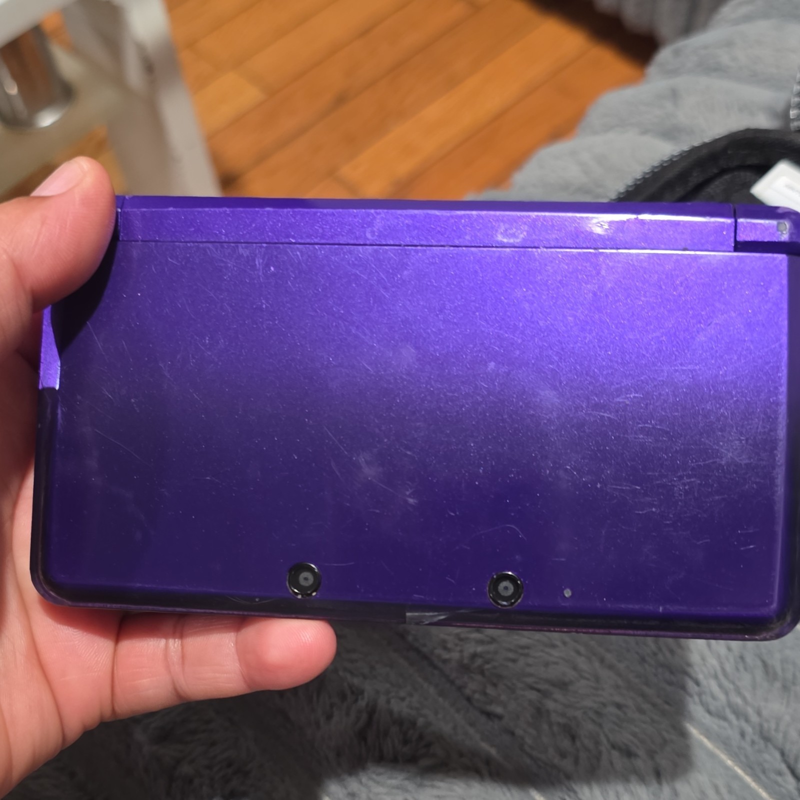 Nintendo 3DS Purple CTR-001(USA) 3D Wi-Fi Bundle Case Game Cards Charger