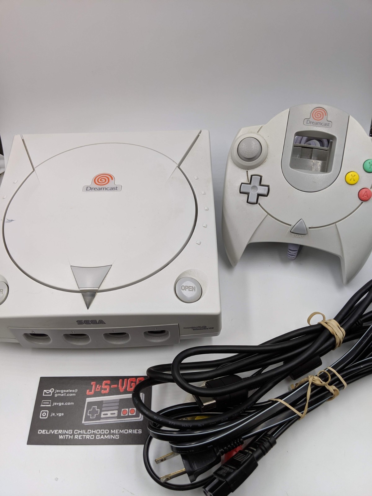 Sega Dreamcast Console OEM Complete w/ Cables & Controller Tested #18B