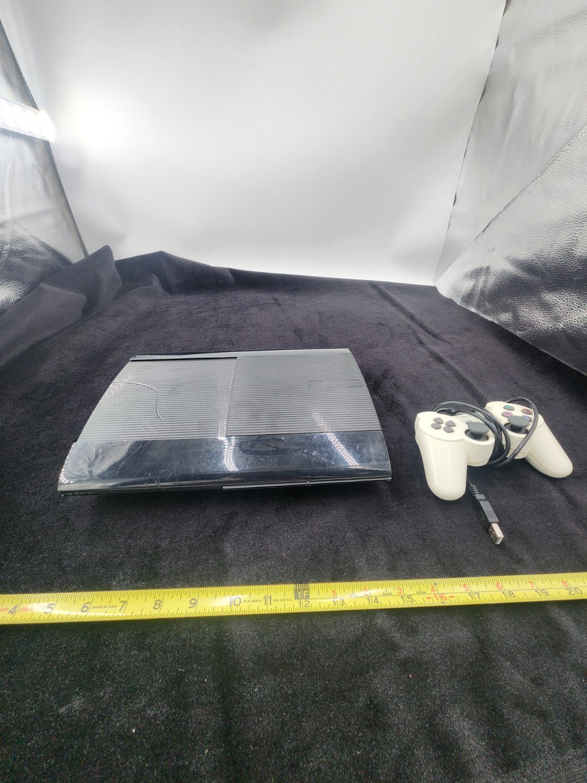 Sony Ps3 PlayStation 3 250GB Black Console System Missing Cords