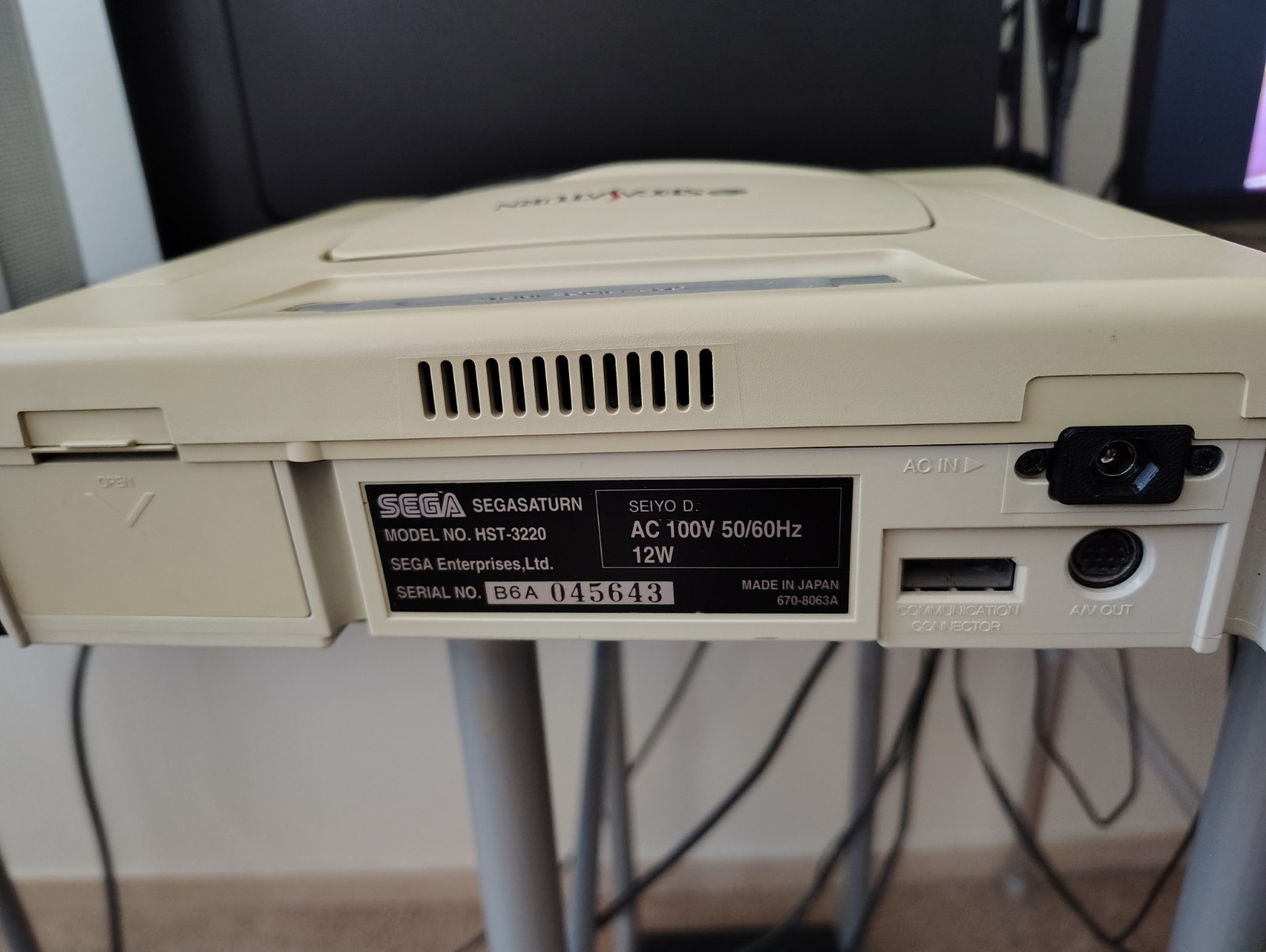 Sega Saturn White Console JP (Upgraded PSU And New Battery)