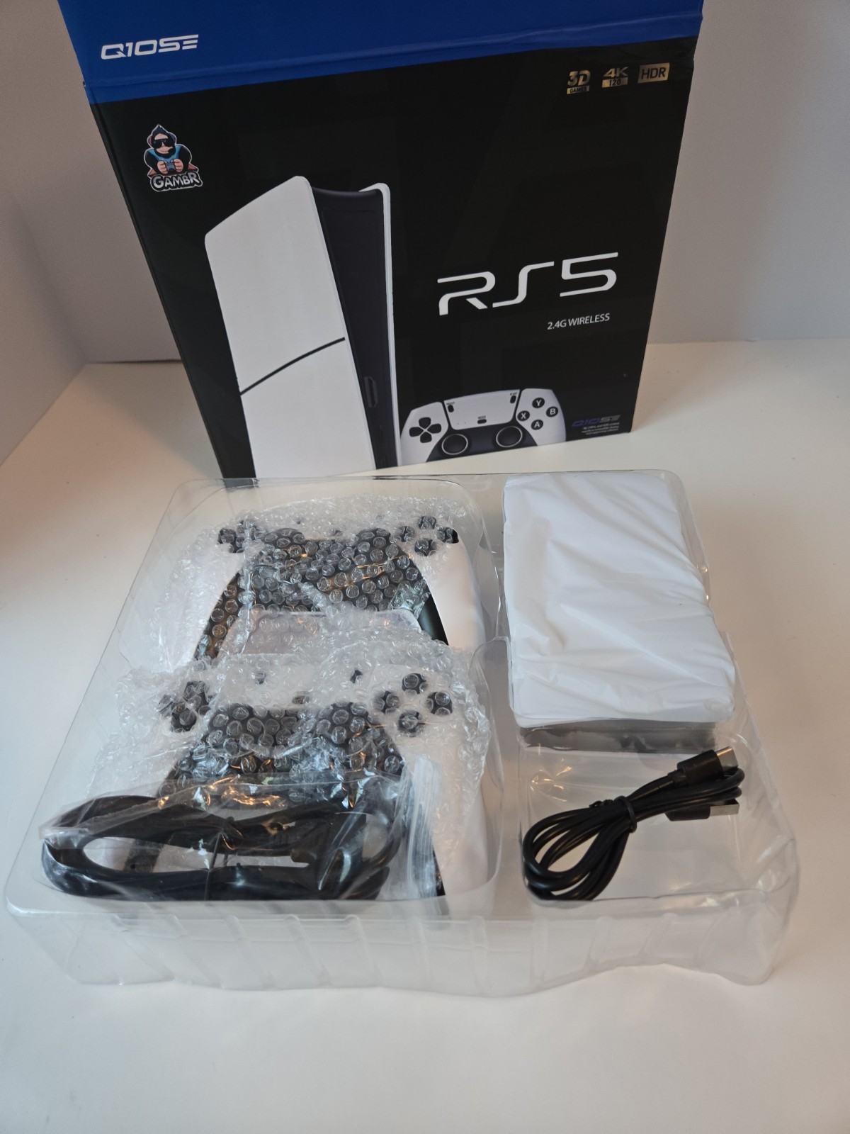 RS5 Q10SE 4K 120Hz HDR 2.4G Wireless Game Console w/ 2 Controllers & TF Card New
