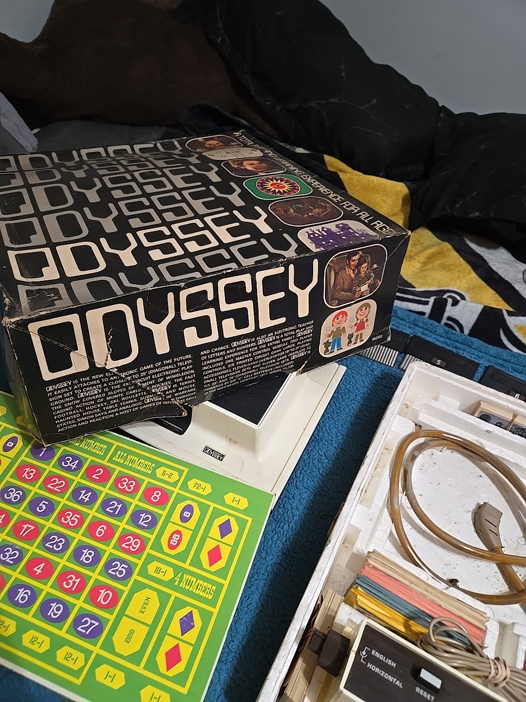 1972 Magnavox Odyssey with Games, Cards, And Controller Vintage Console Complete