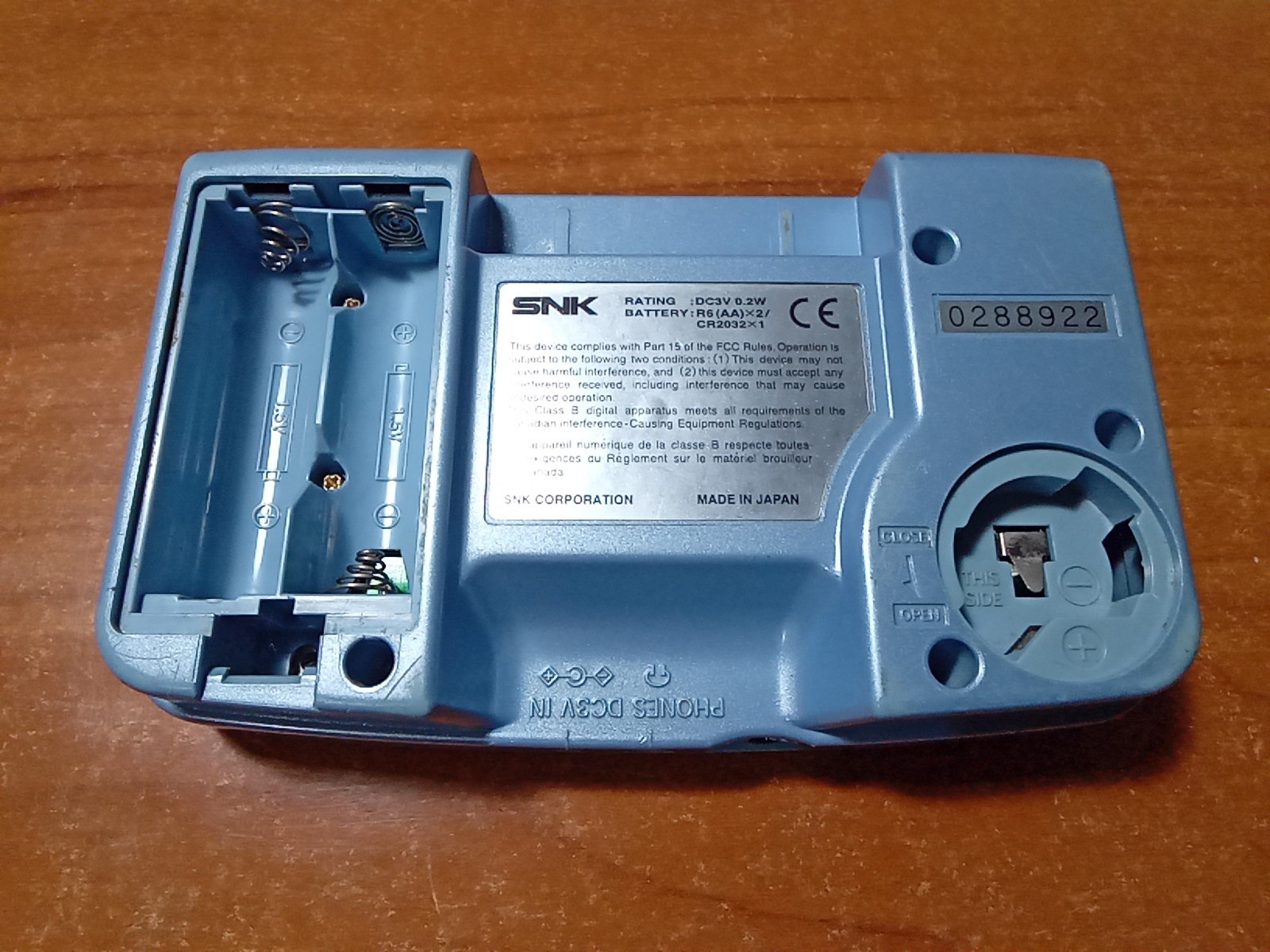 Neo Geo Pocket Color Console – Blue *TESTED*