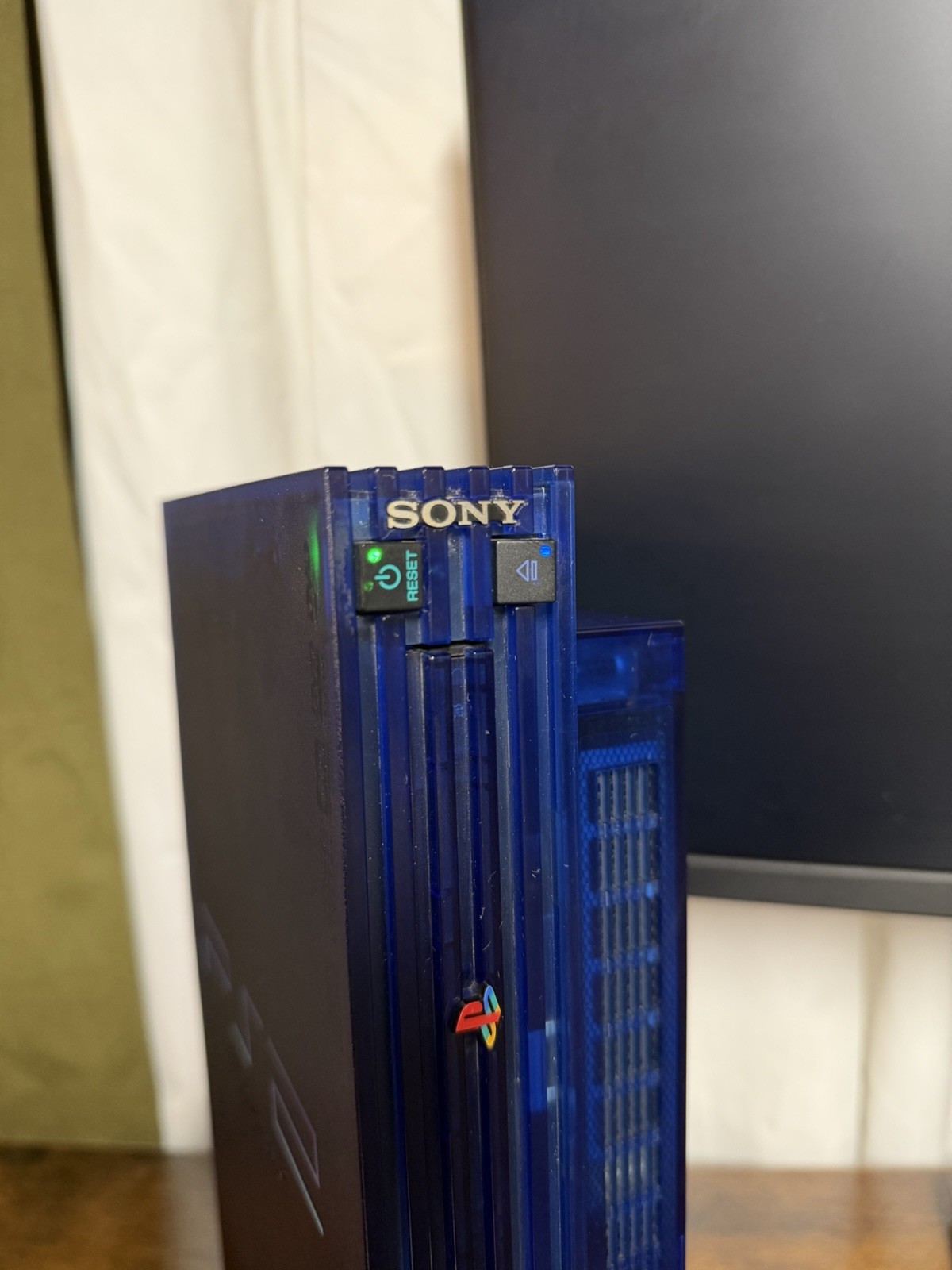(USA SELLER) Sony PlayStation 2 Ocean Blue Console with Box