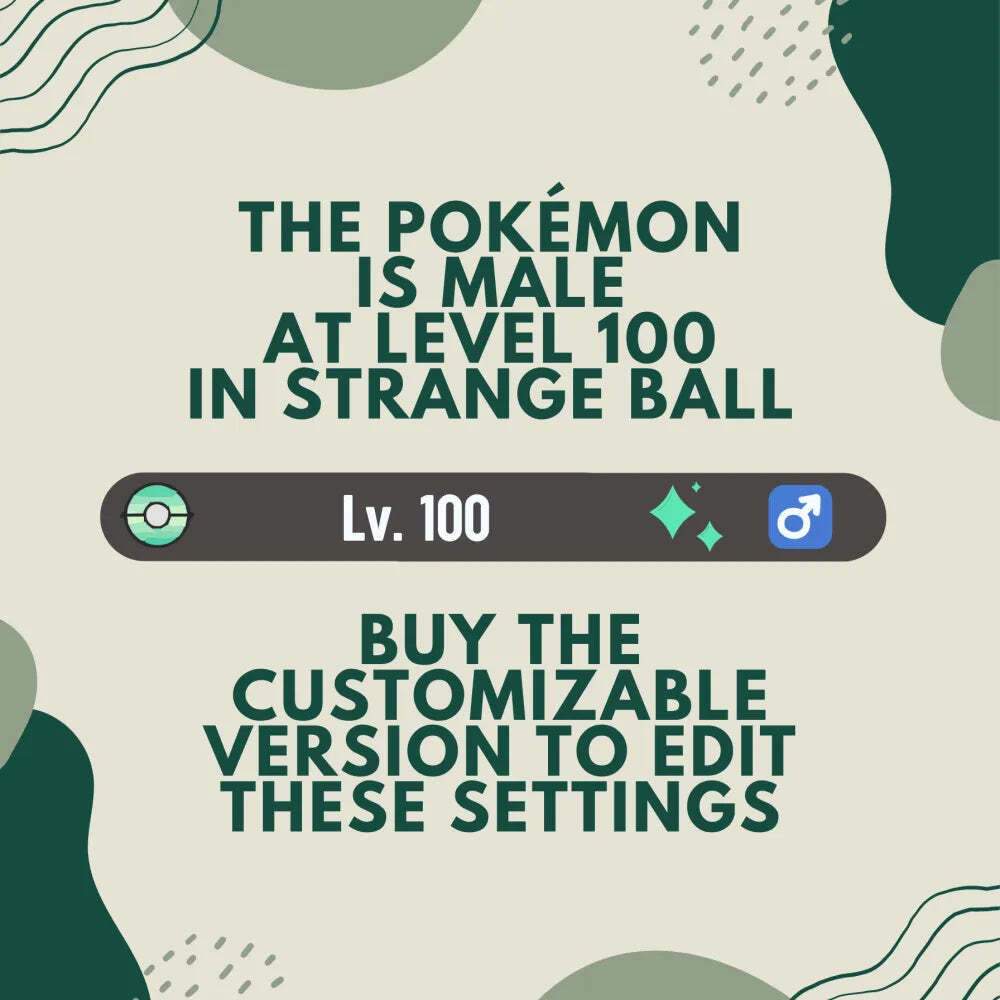 Shaymin Sky Form Shiny ✨ Legends Pokémon Arceus 6 IV Leggende Customizable