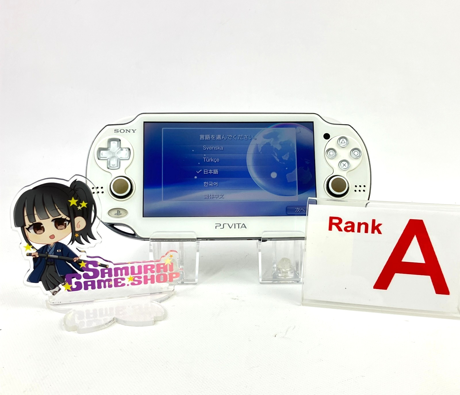 Refurbished PS Vita PCH-1000 Sony PlayStation Crystal White Console Only Works 4