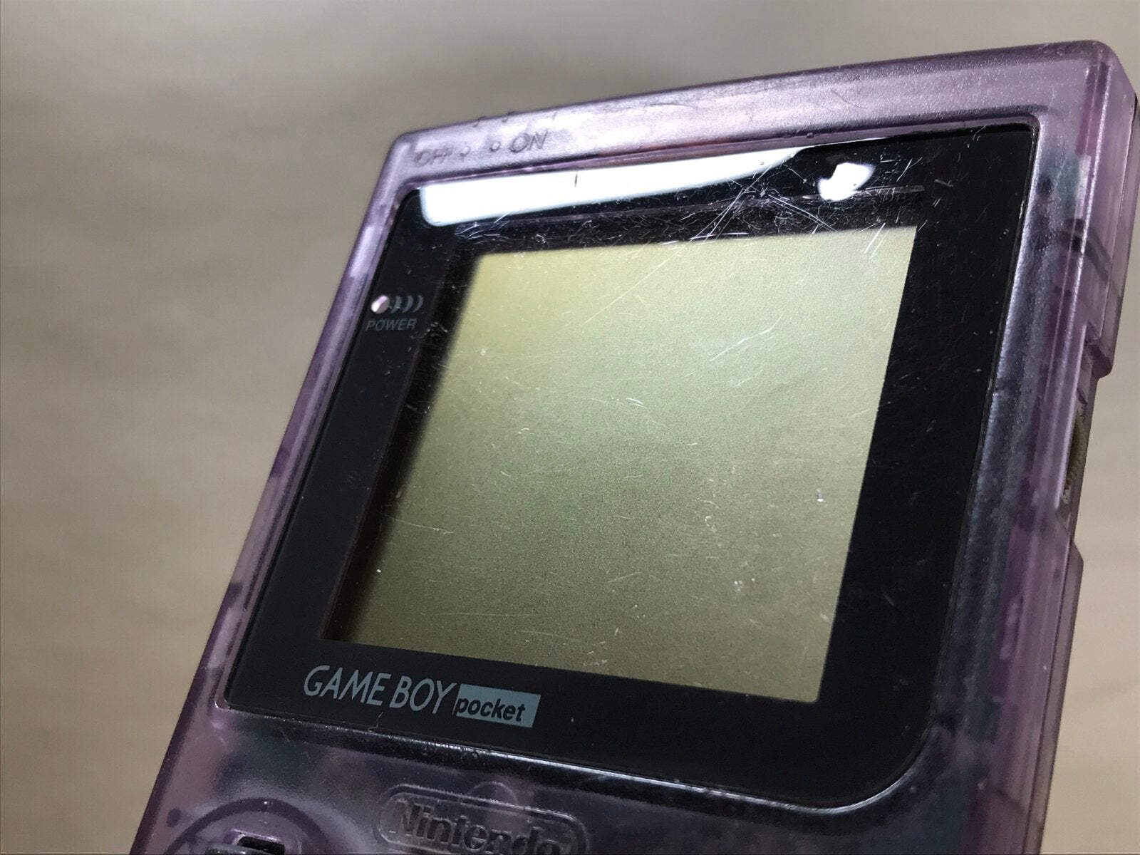 GameBoy Pocket Clear Purple Console Nintendo Japan – Tested Working LG9024
